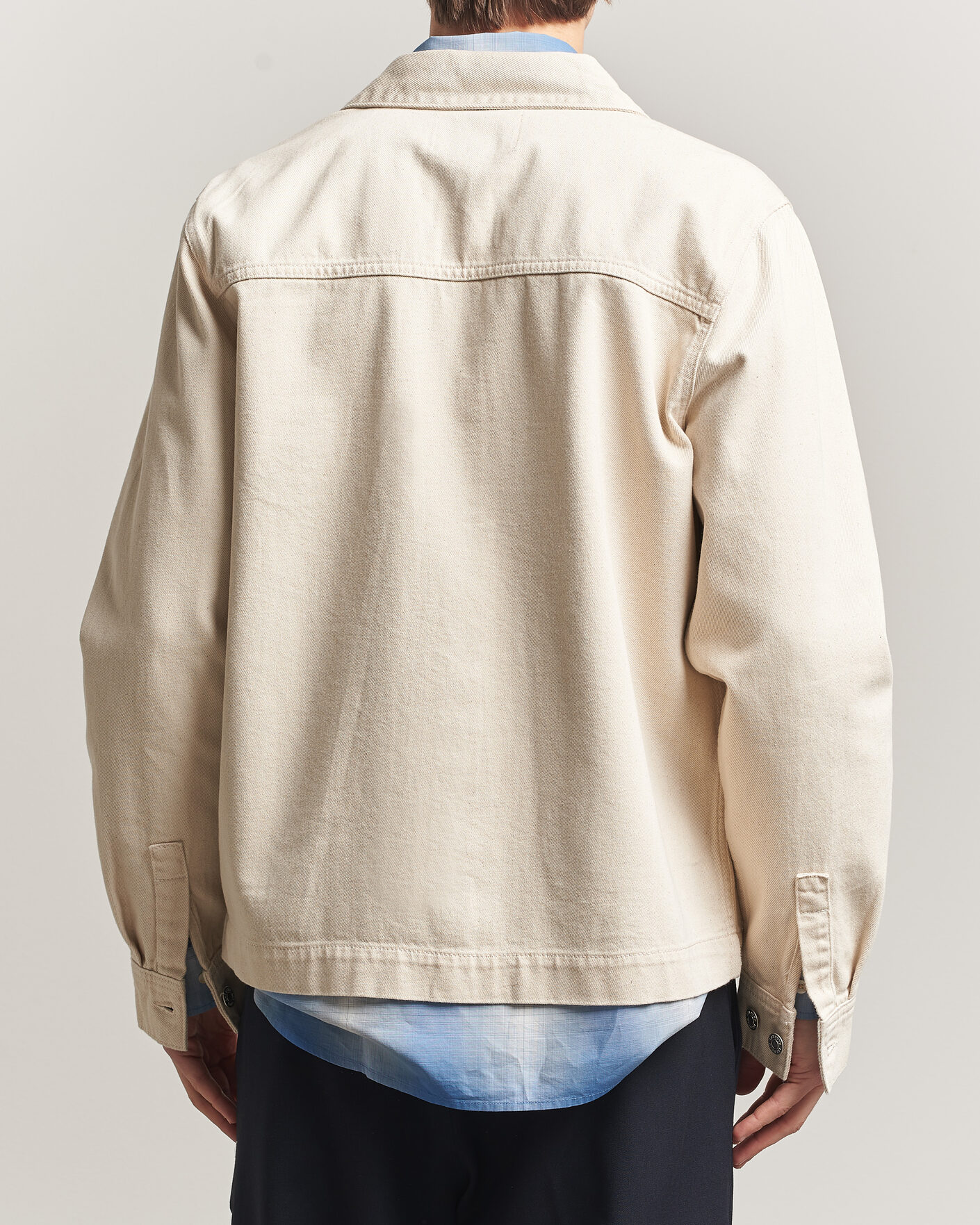Hombres | Camisas | LES DEUX | Layton Denim Overshirt Ivory