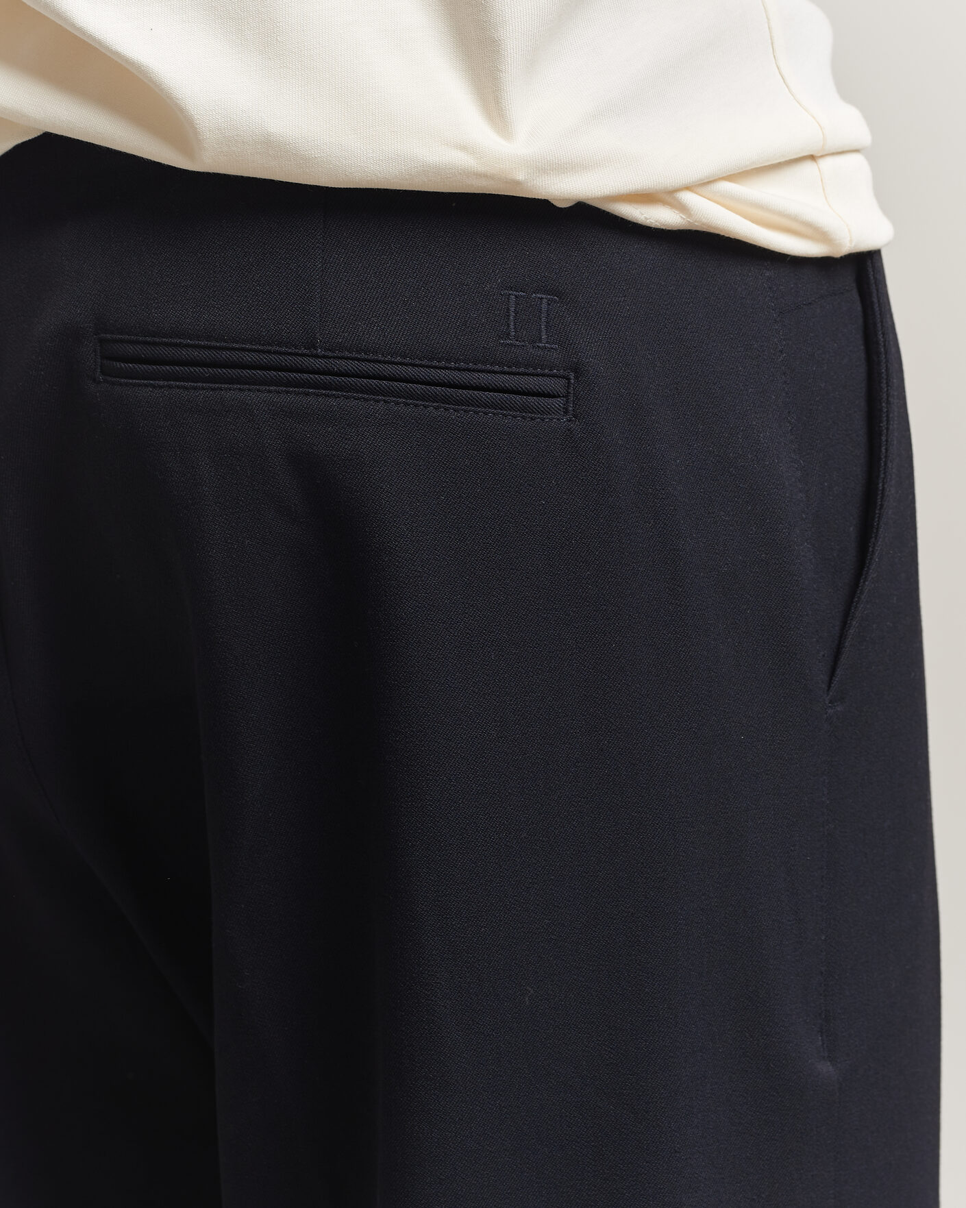 Hombres | Pantalones | LES DEUX | Como Solid Slack Pants Dark Navy