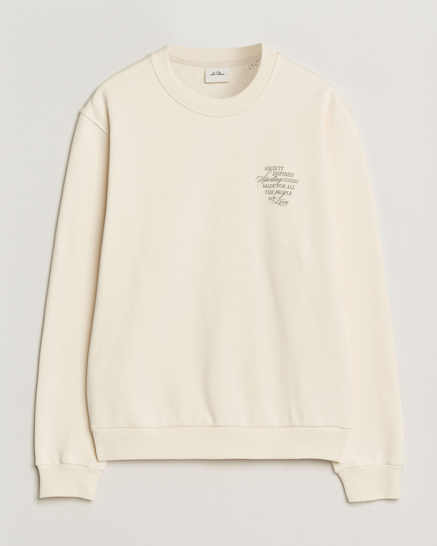 Hombres | Jerséis y prendas de punto | LES DEUX | Ben Faience Sweatshirt Eggnog White