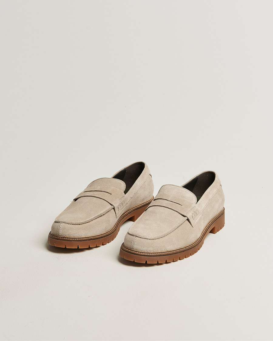 Hombres | Mocasines | LES DEUX | Taylor Suede Loafers Light Sand