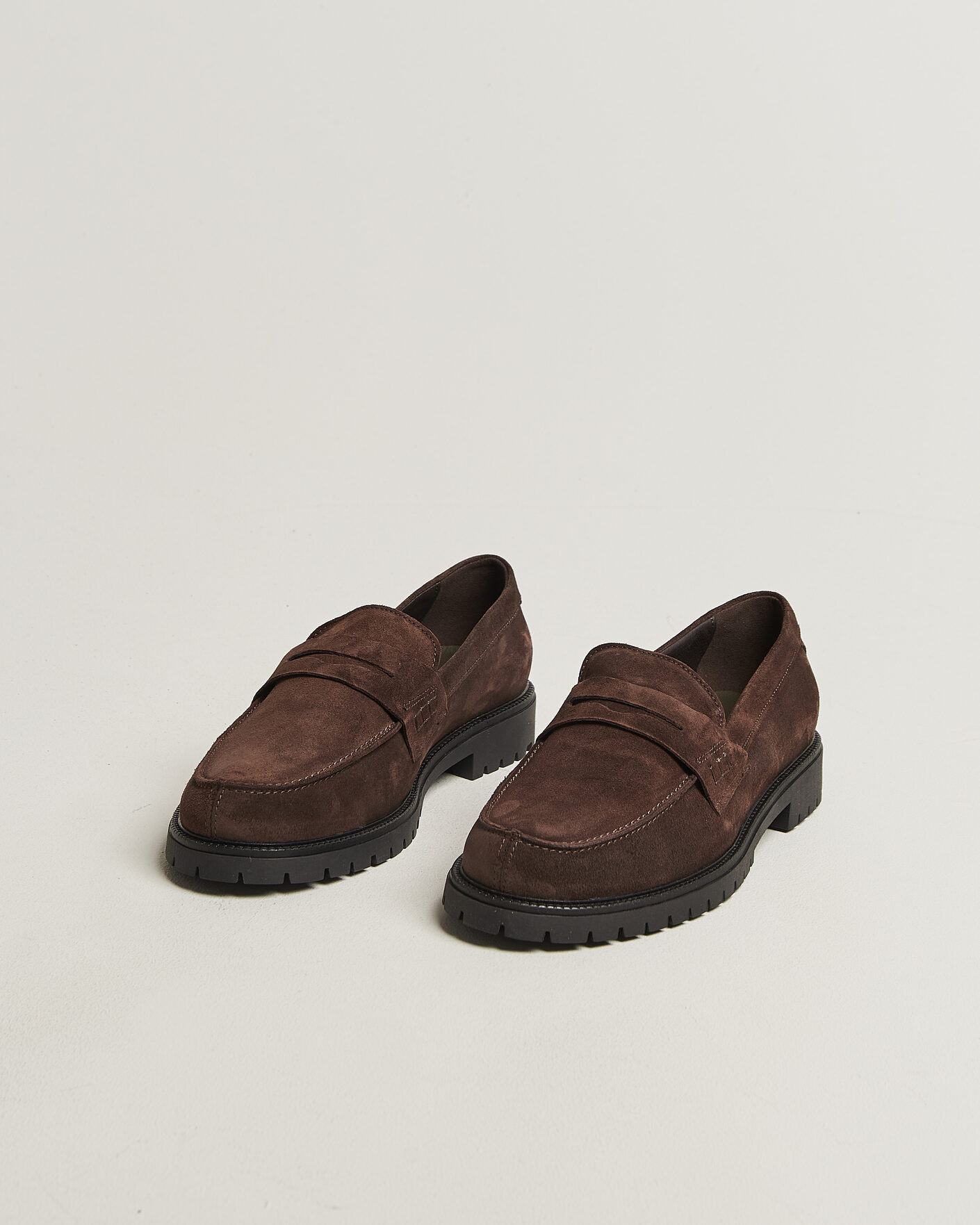 Hombres | Mocasines | LES DEUX | Taylor Oil Suede Loafers Turkish Coffee