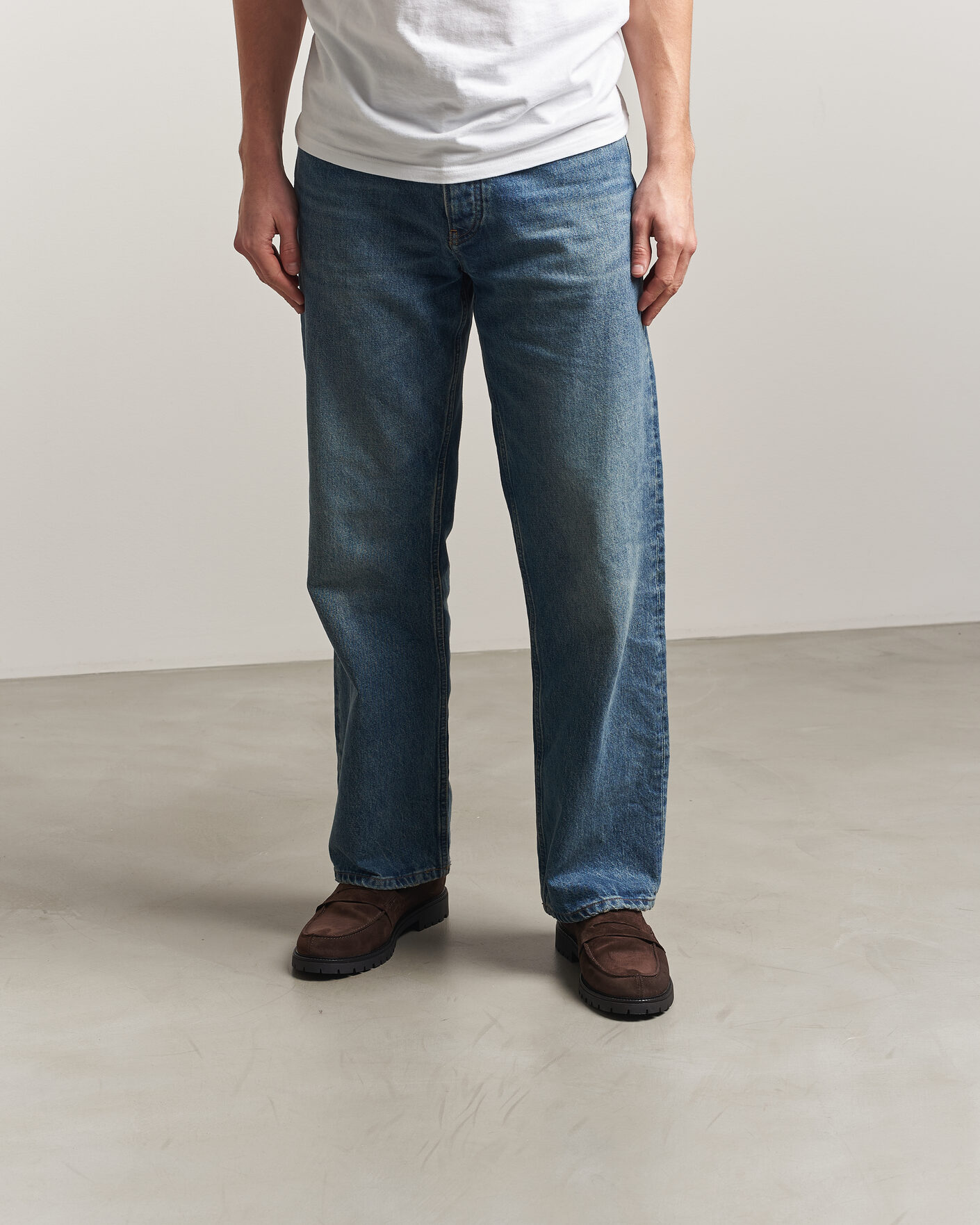 Hombres | Mocasines | LES DEUX | Taylor Oil Suede Loafers Turkish Coffee