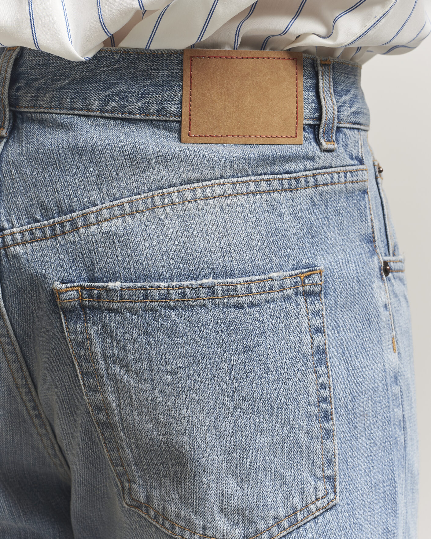 Hombres | Vaqueros | Jeanerica | VM009 Vega Jeans Light Blue Righe