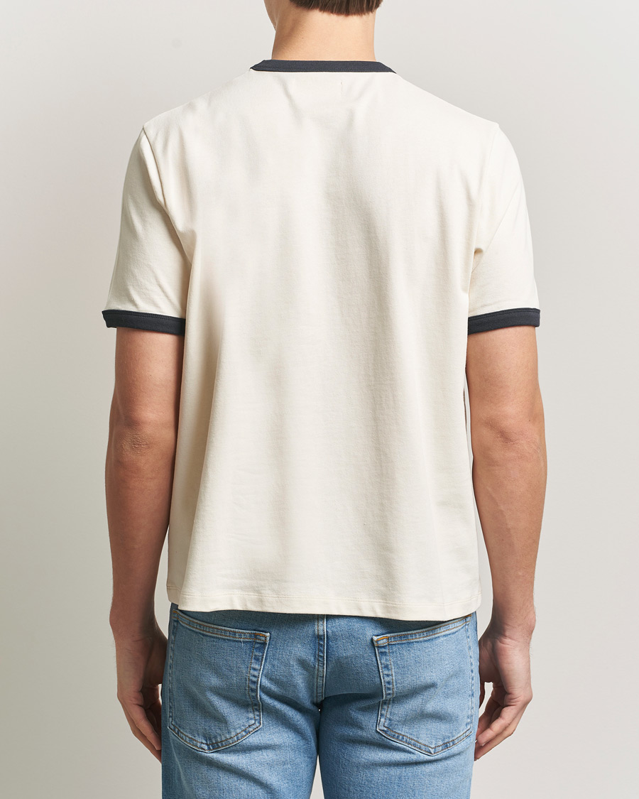 Hombres | Camisetas | Jeanerica | Ringer Crew Neck T-Shirt Off White