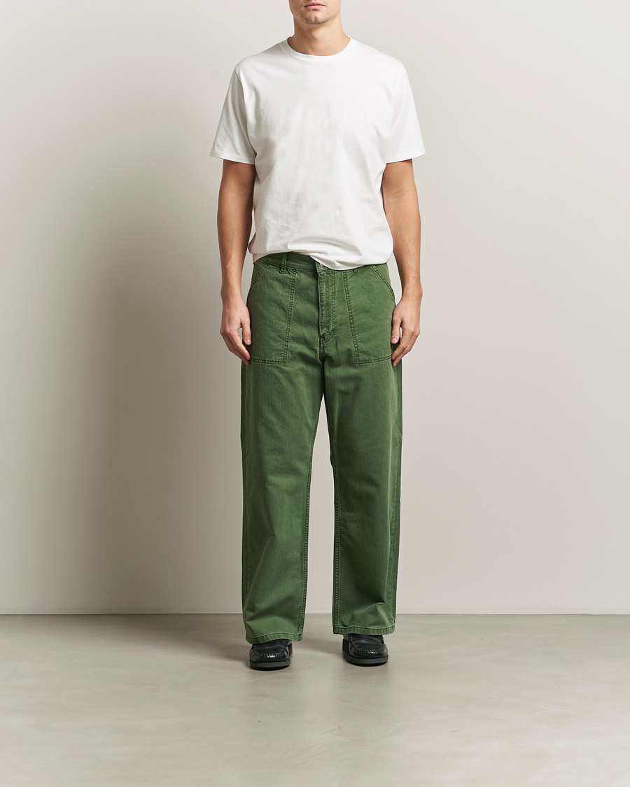 Hombres | Camisetas | Jeanerica | Delon Crew Neck T-Shirt Natural White