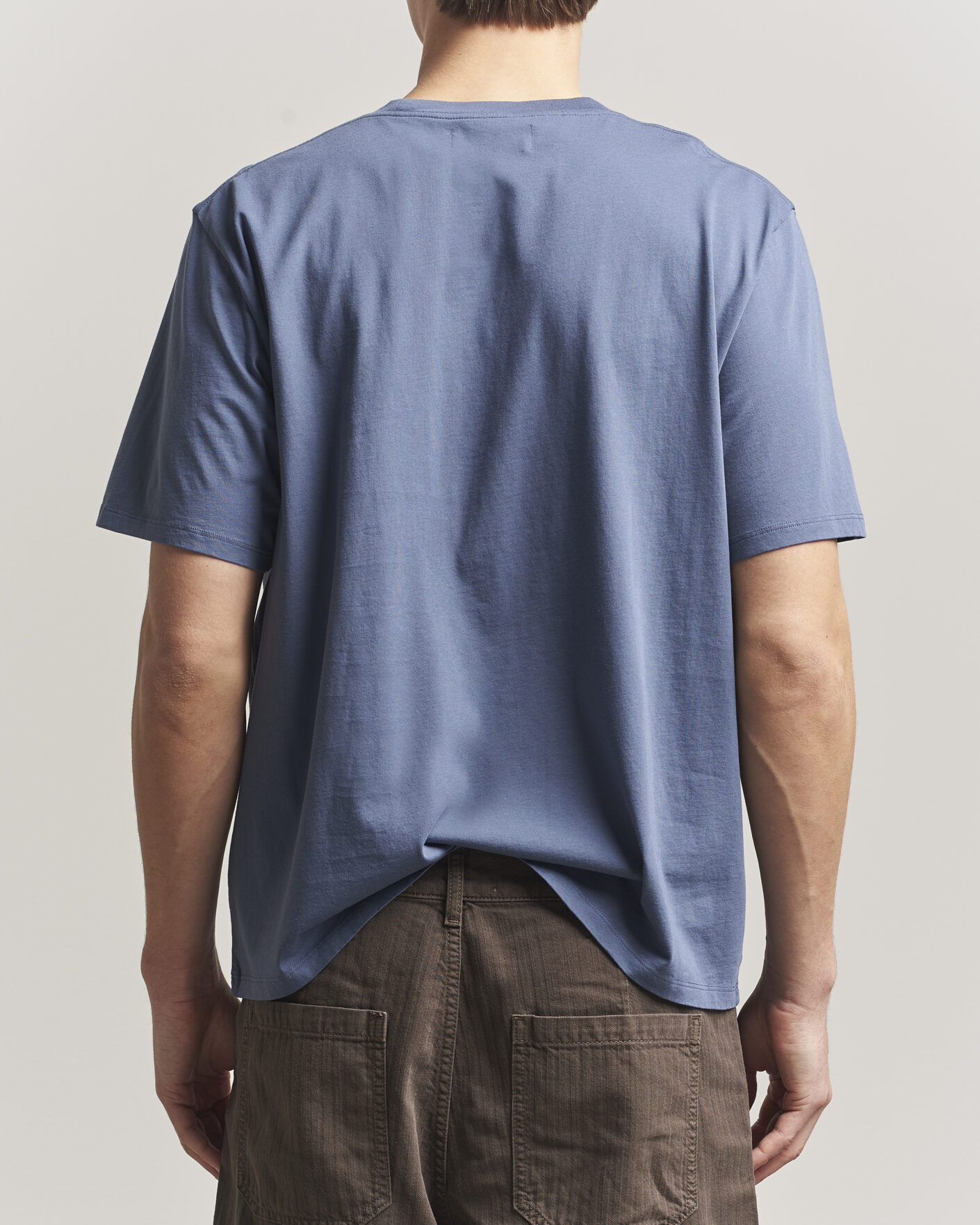 Hombres | Camisetas | Jeanerica | Delon Crew Neck T-Shirt Blue