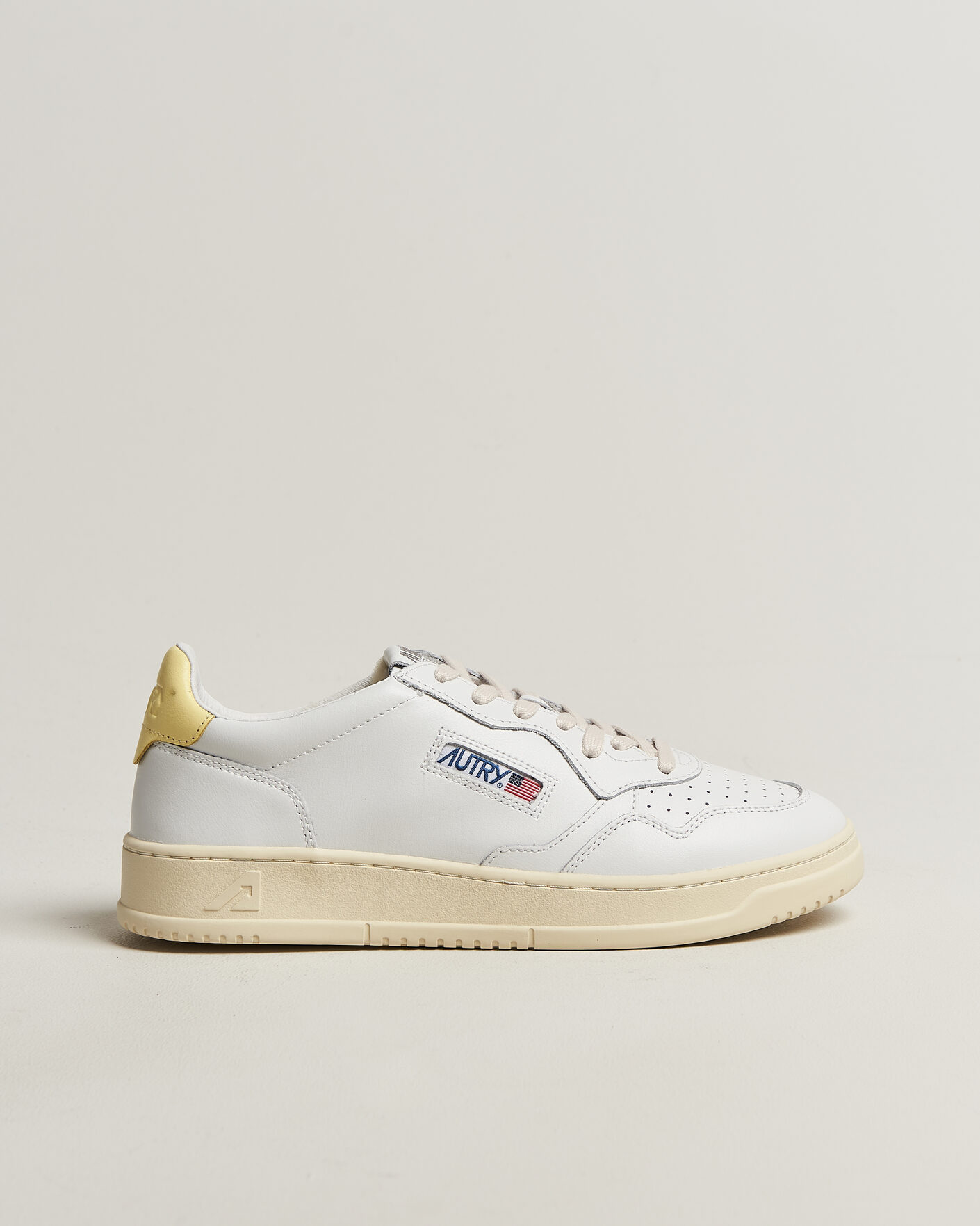 Hombres | Zapatillas | Autry | Medalist Low Sneaker White/Lemon Meringue