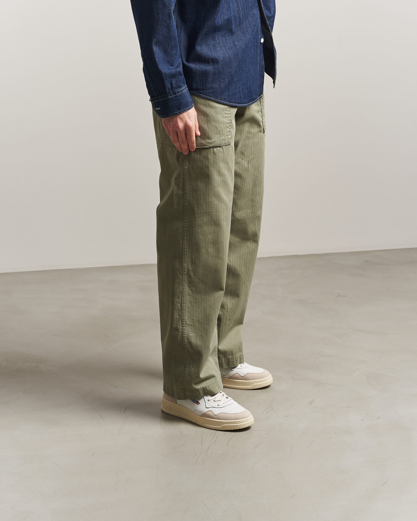 Hombres | Zapatillas | Autry | Medalist Low Leather/Suede Sneaker White/Amazon