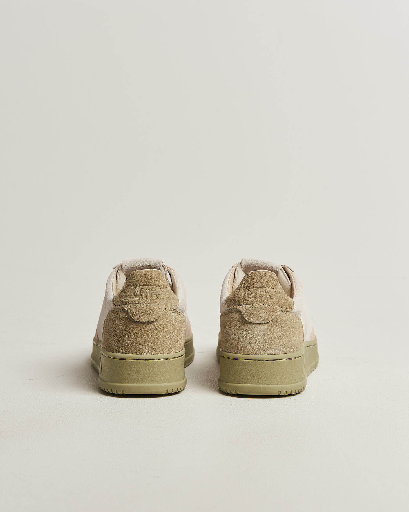 Hombres | Zapatillas | Autry | Medalist Low Suede Mix Sneaker Green/White/Sand