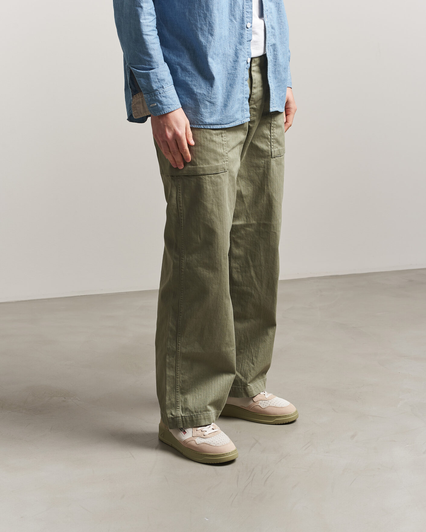 Hombres | Zapatillas | Autry | Medalist Low Suede Mix Sneaker Green/White/Sand