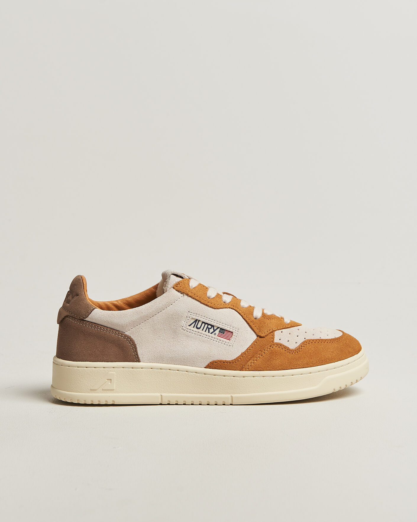 Hombres | Zapatillas | Autry | Medalist Low Suede Mix Sneaker Antilop/White/Brown