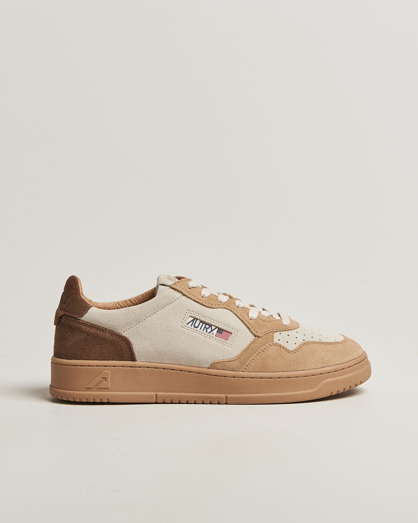 Hombres | Zapatillas | Autry | Medalist Low Suede Mix Sneaker Tundra/Egg/Peanut