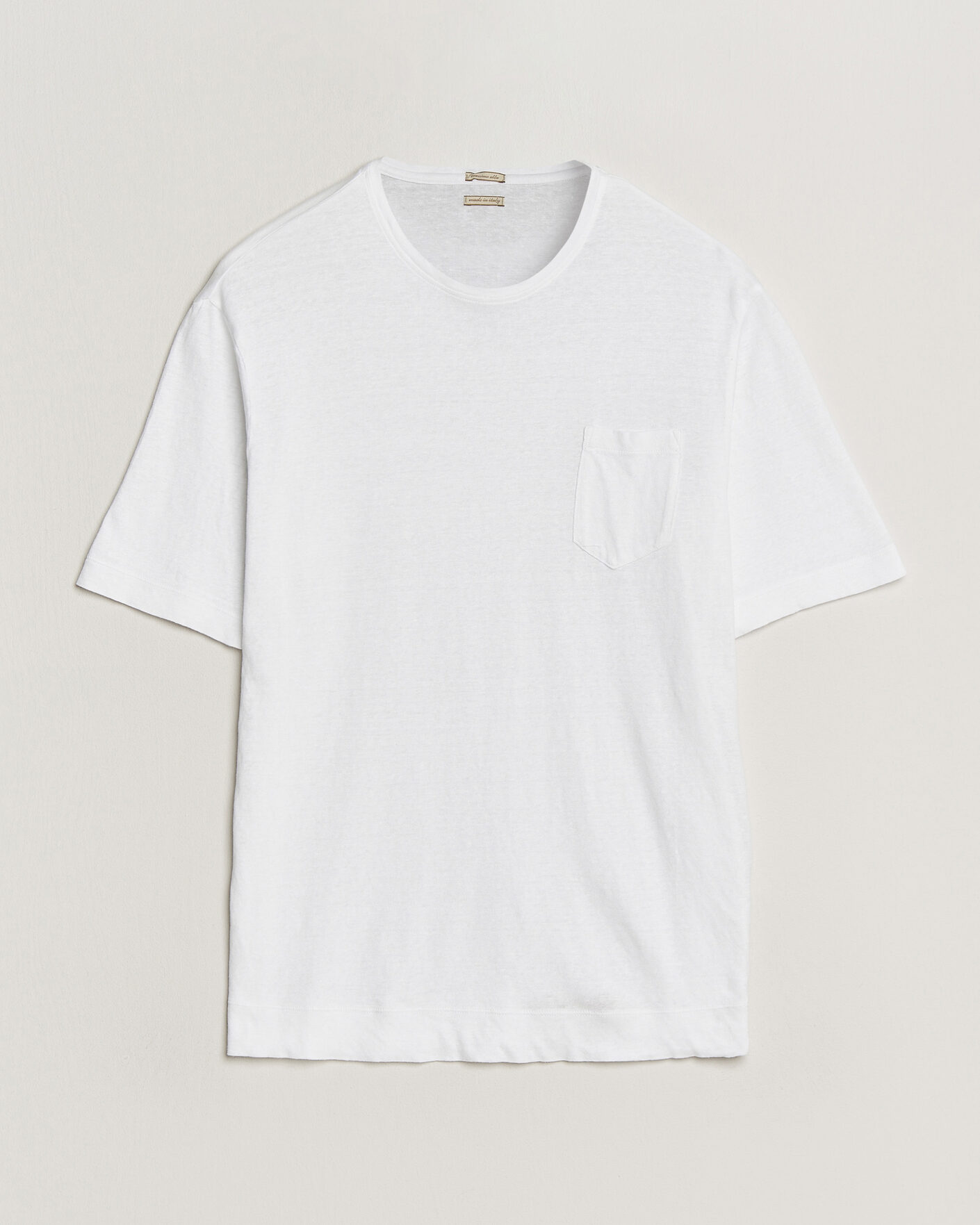 Hombres | Camisetas | Massimo Alba | Panarea Cotton/Linen T-Shirt White