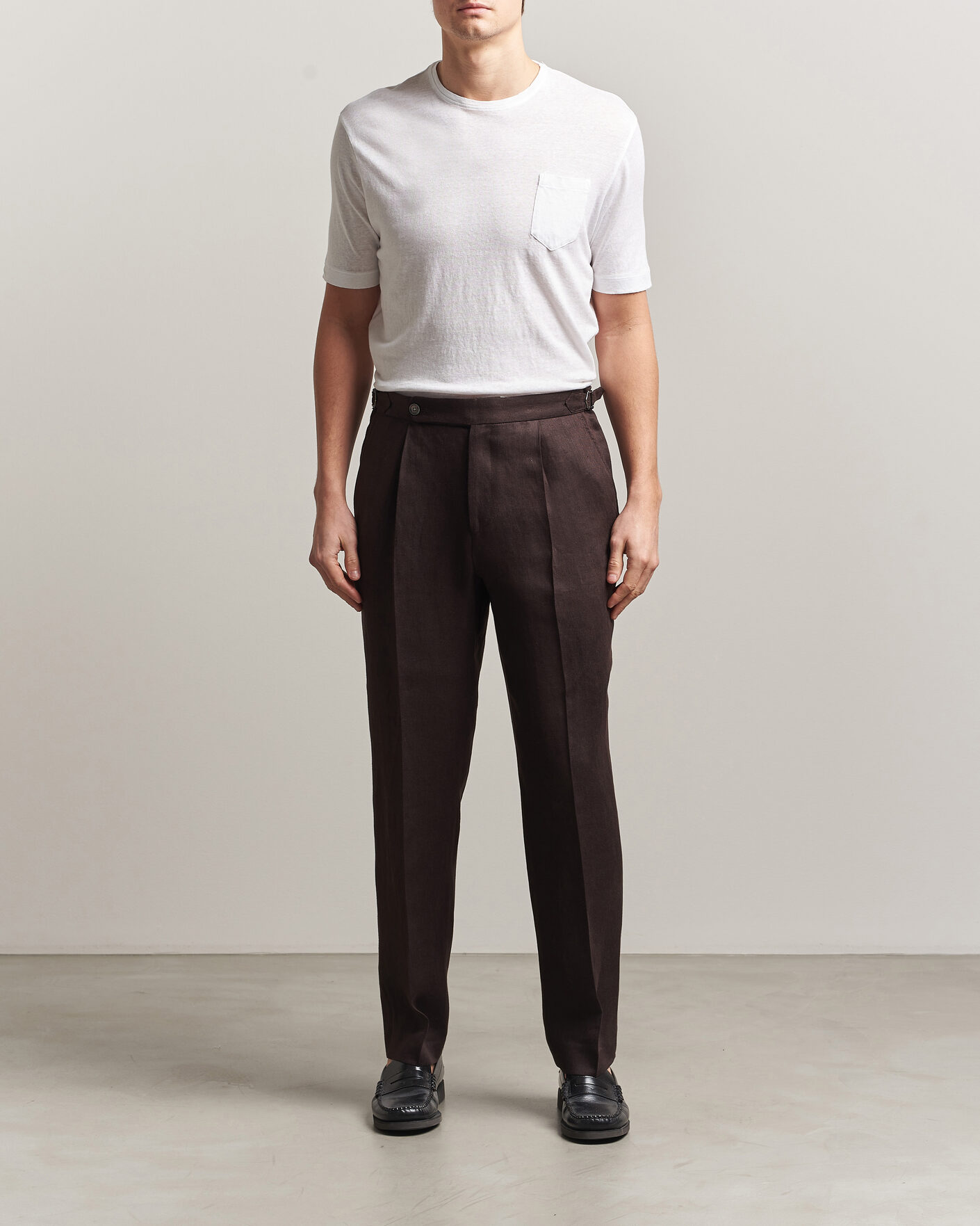 Hombres | Camisetas | Massimo Alba | Panarea Cotton/Linen T-Shirt White