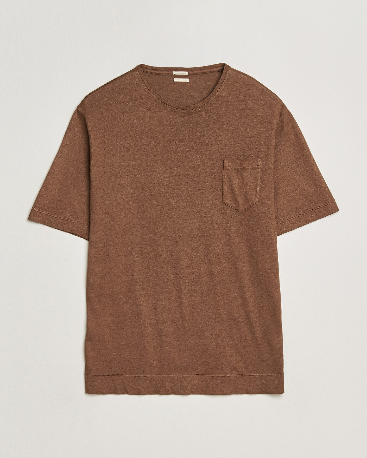 Hombres | Camisetas | Massimo Alba | Panarea Cotton/Linen T-Shirt Wood