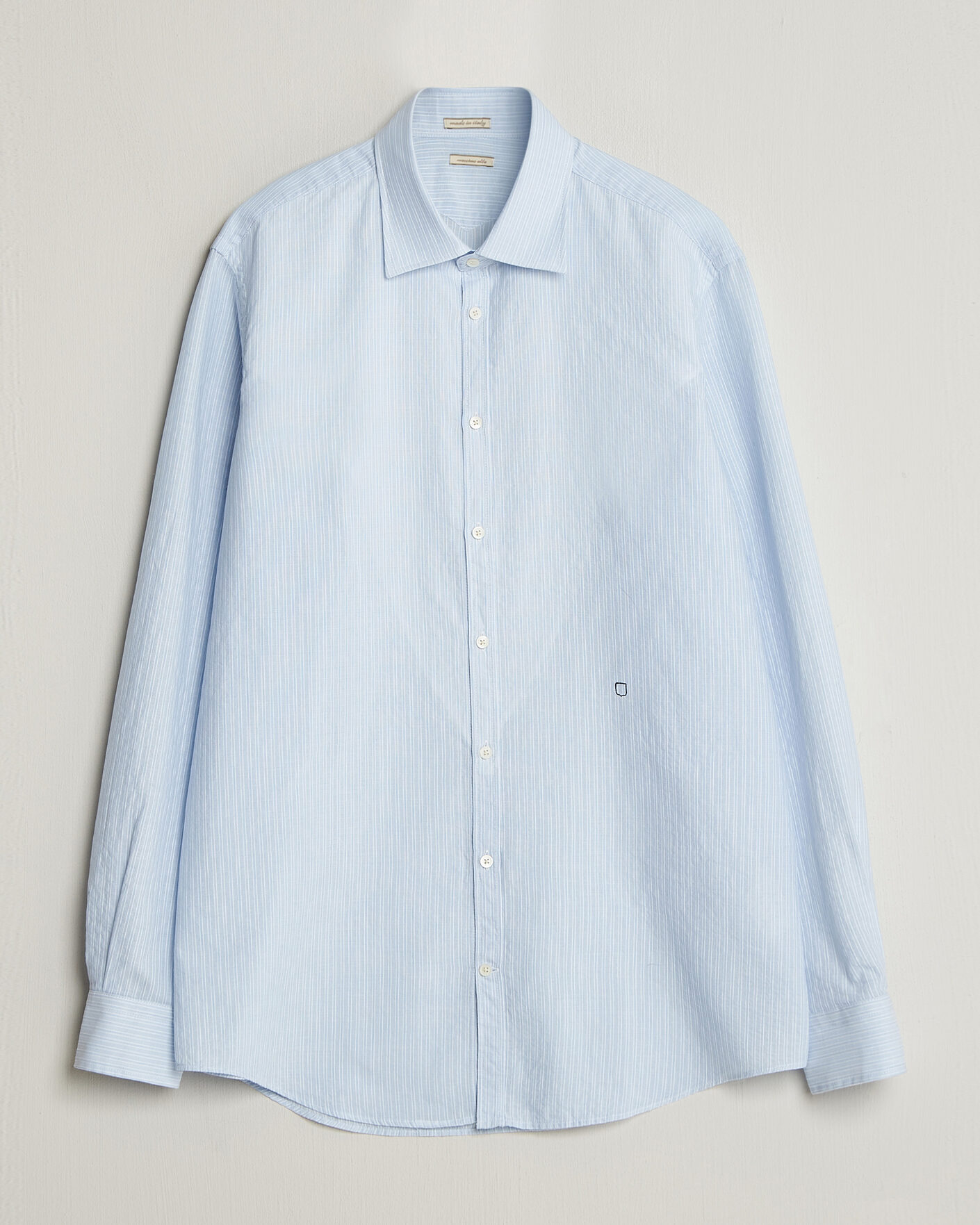 Hombres | Camisas | Massimo Alba | Genova Striped Shirt Sky Blue