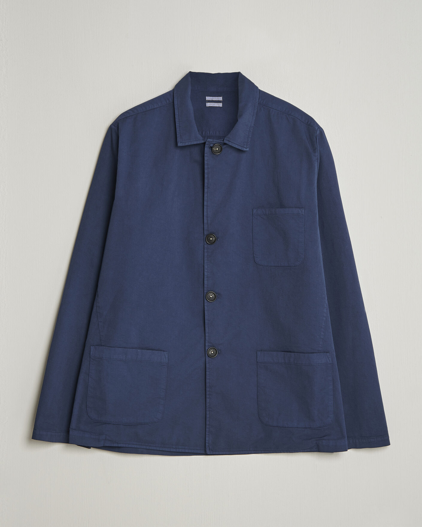Hombres | Abrigos y chaquetas | Massimo Alba | Florida Cotton Shirt Jacket Midnight Blue