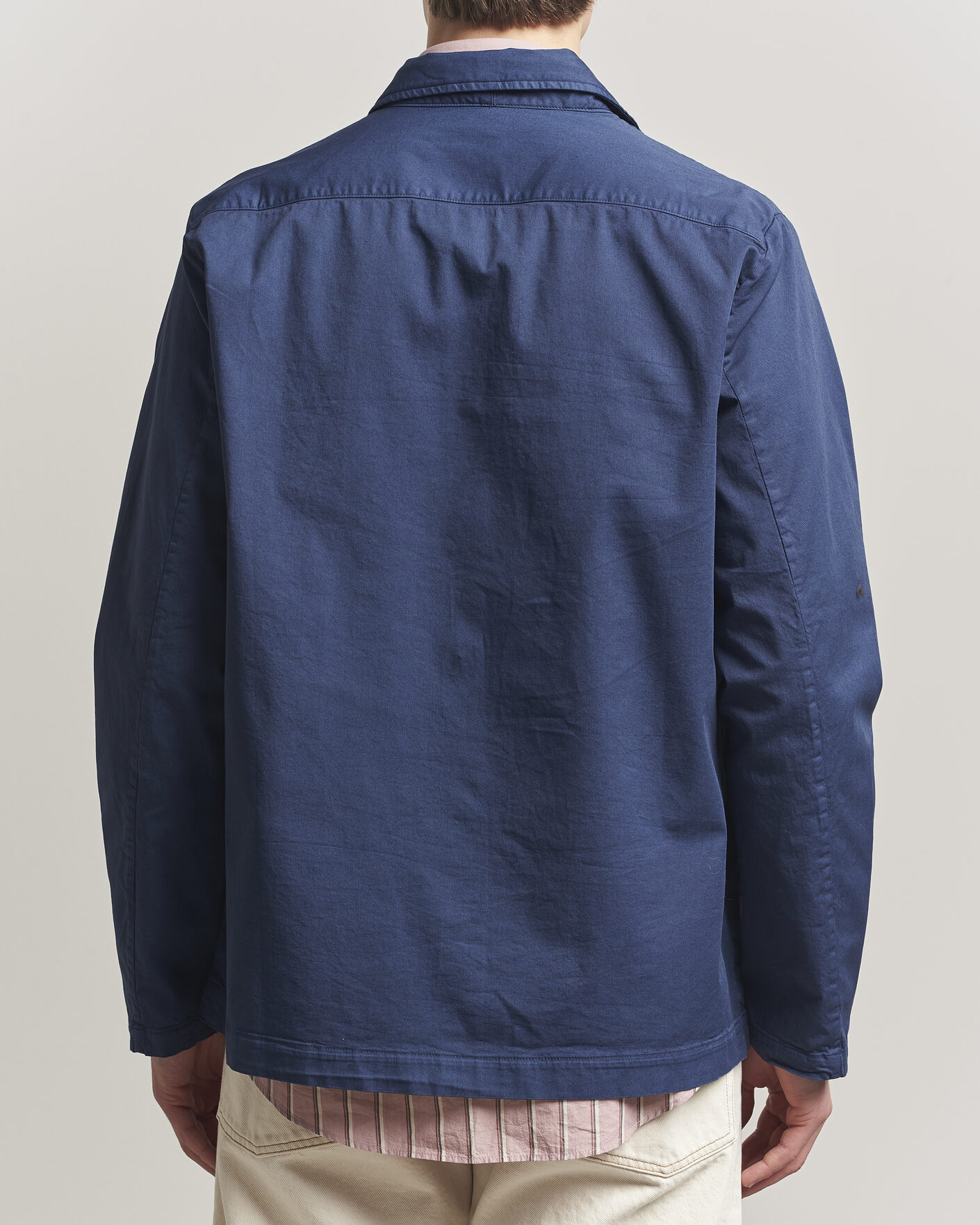 Hombres | Abrigos y chaquetas | Massimo Alba | Florida Cotton Shirt Jacket Midnight Blue
