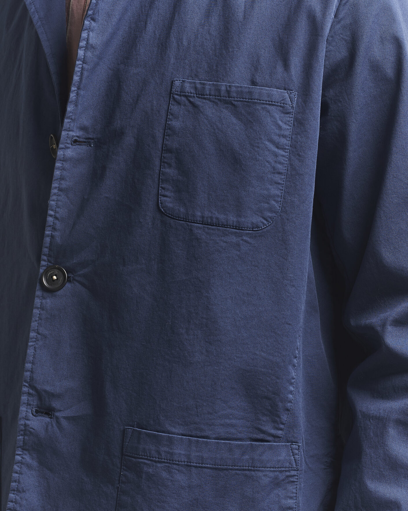 Hombres | Abrigos y chaquetas | Massimo Alba | Florida Cotton Shirt Jacket Midnight Blue