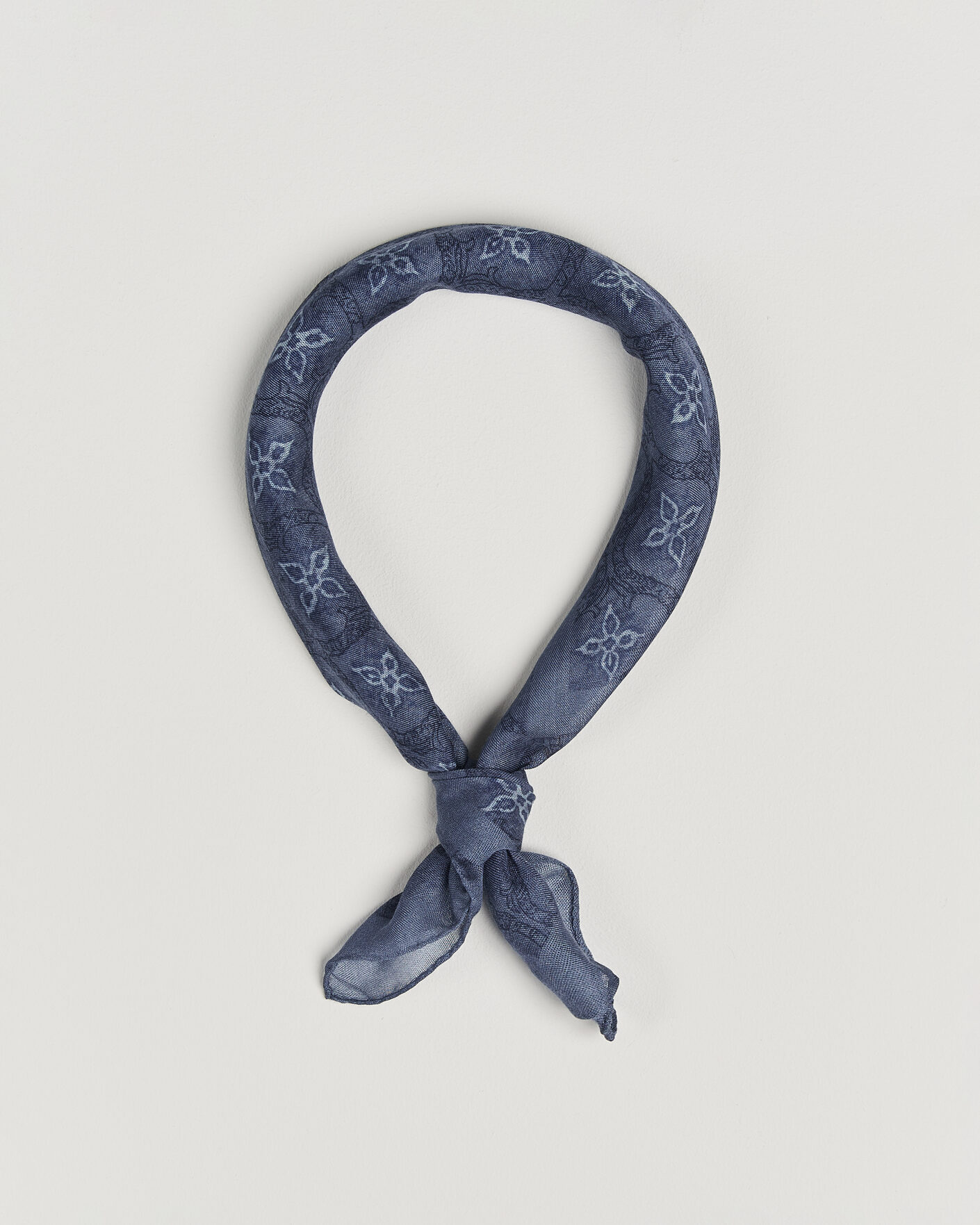 Hombres | Bufandas elegantes | Massimo Alba | Cashmere/Silk Bandana Navy