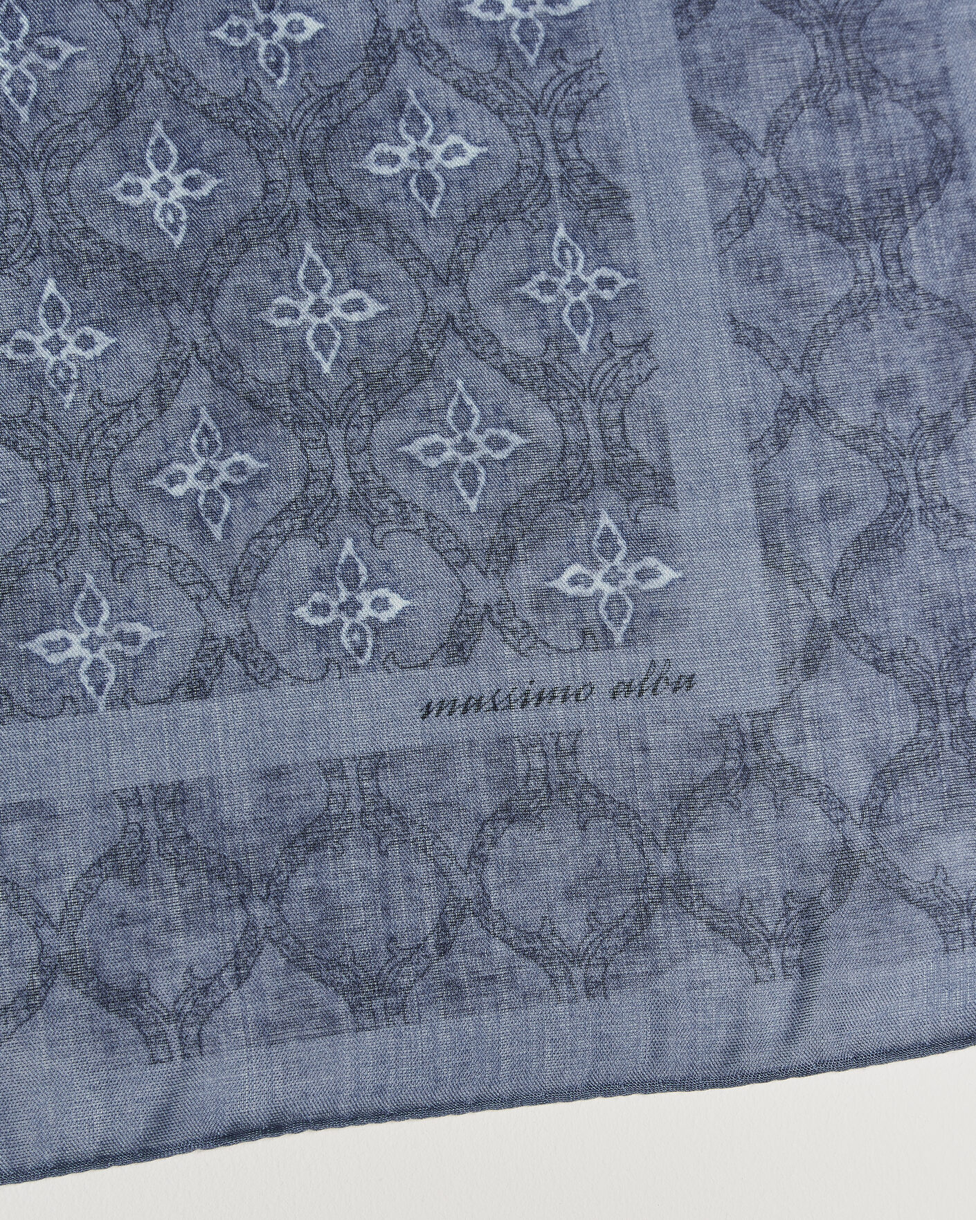 Hombres | Bufandas elegantes | Massimo Alba | Cashmere/Silk Bandana Navy