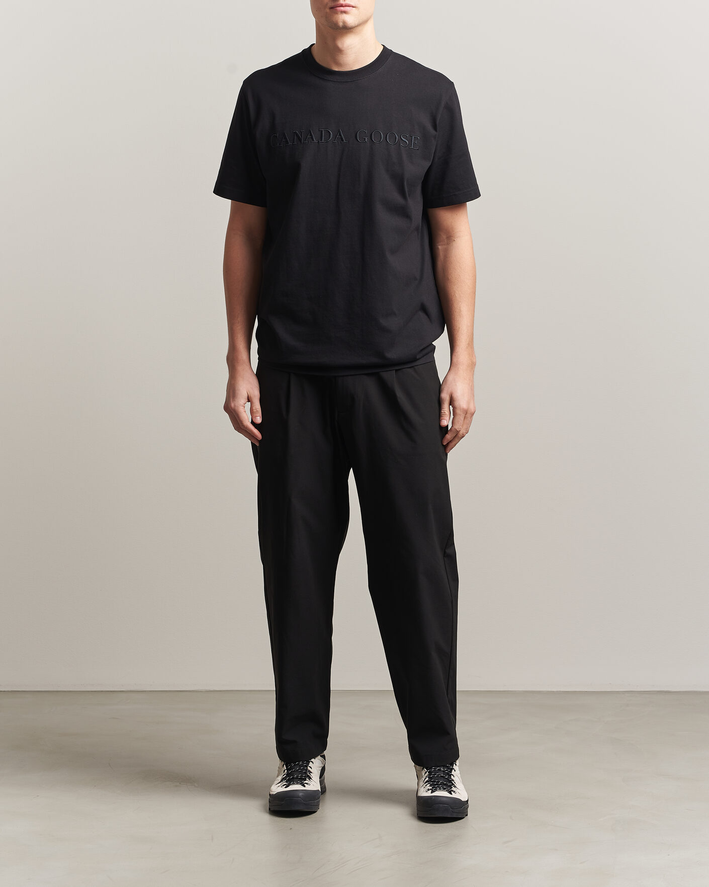 Hombres | Camisetas | Canada Goose | Vantage Wordmark T-Shirt Black