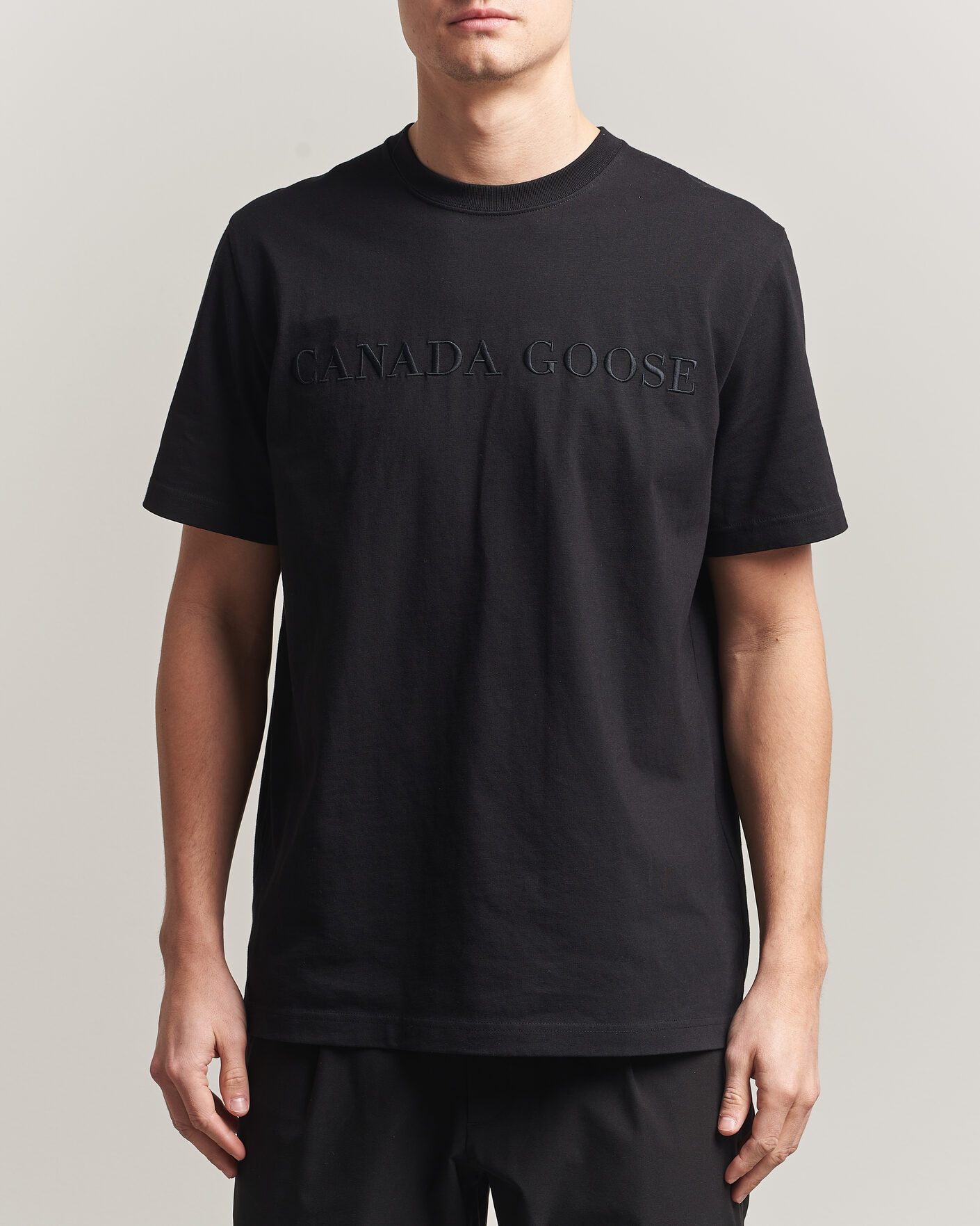 Hombres | Camisetas | Canada Goose | Vantage Wordmark T-Shirt Black