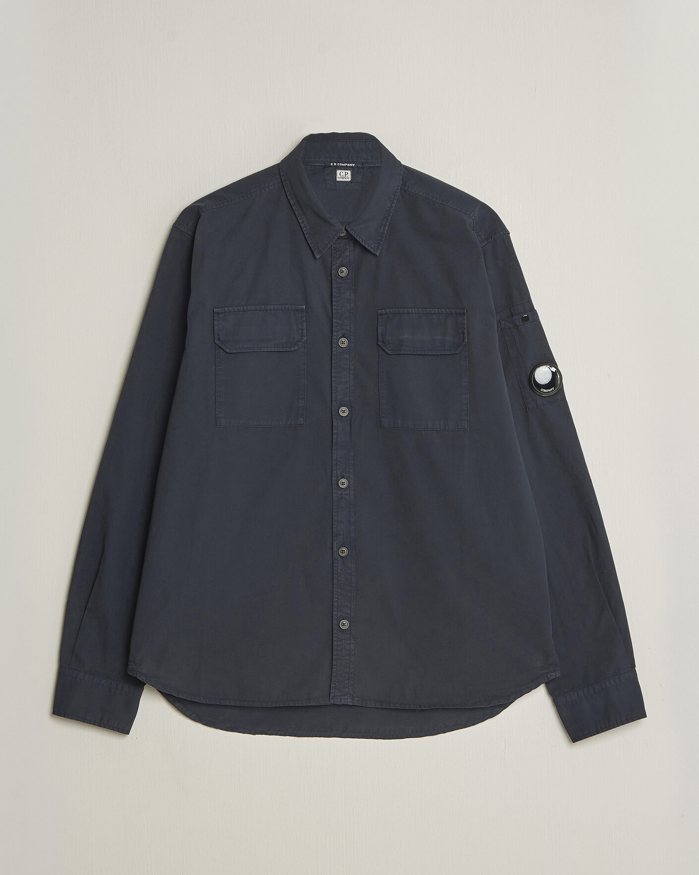 Hombres | Camisas | C.P. Company | Organic Gabardine Pocket Shirt Navy