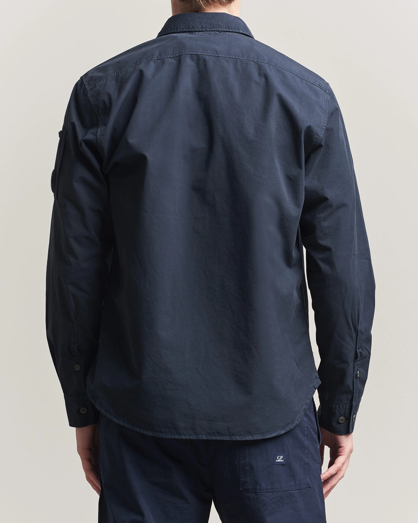 Hombres | Camisas | C.P. Company | Organic Gabardine Pocket Shirt Navy