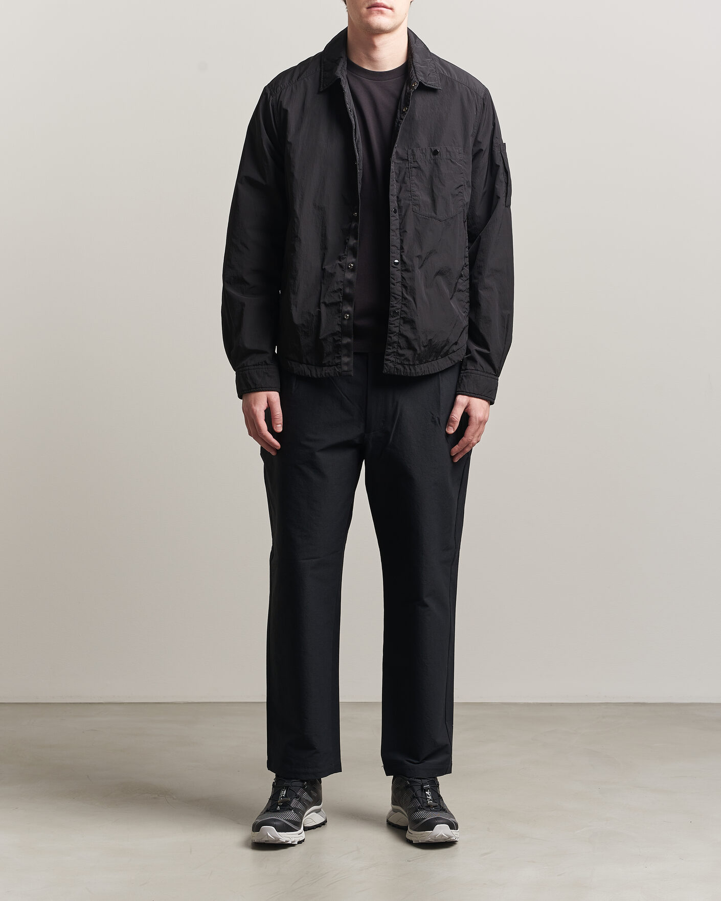Hombres | Abrigos y chaquetas | C.P. Company | Chrome R Padded Shirt Jacket Black
