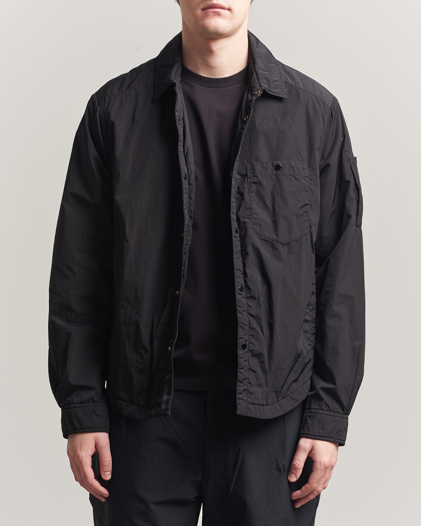 Hombres | Abrigos y chaquetas | C.P. Company | Chrome R Padded Shirt Jacket Black