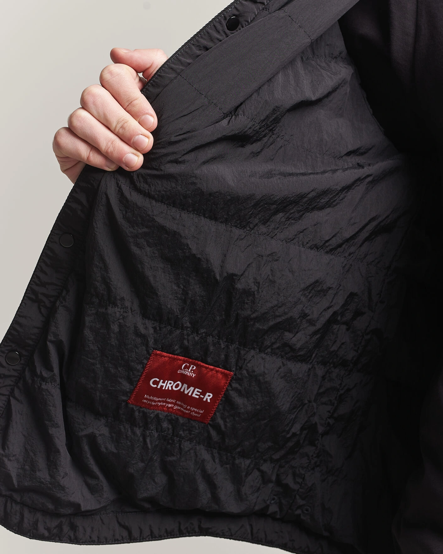 Hombres | Abrigos y chaquetas | C.P. Company | Chrome R Padded Shirt Jacket Black