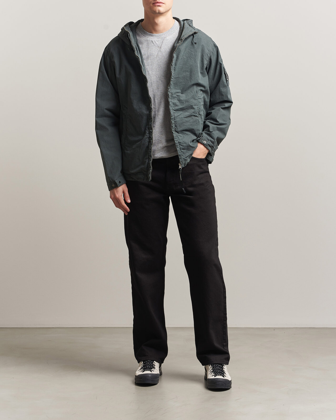Hombres | Abrigos y chaquetas | C.P. Company | Micro Reps Hooded Jacket Dark Grey