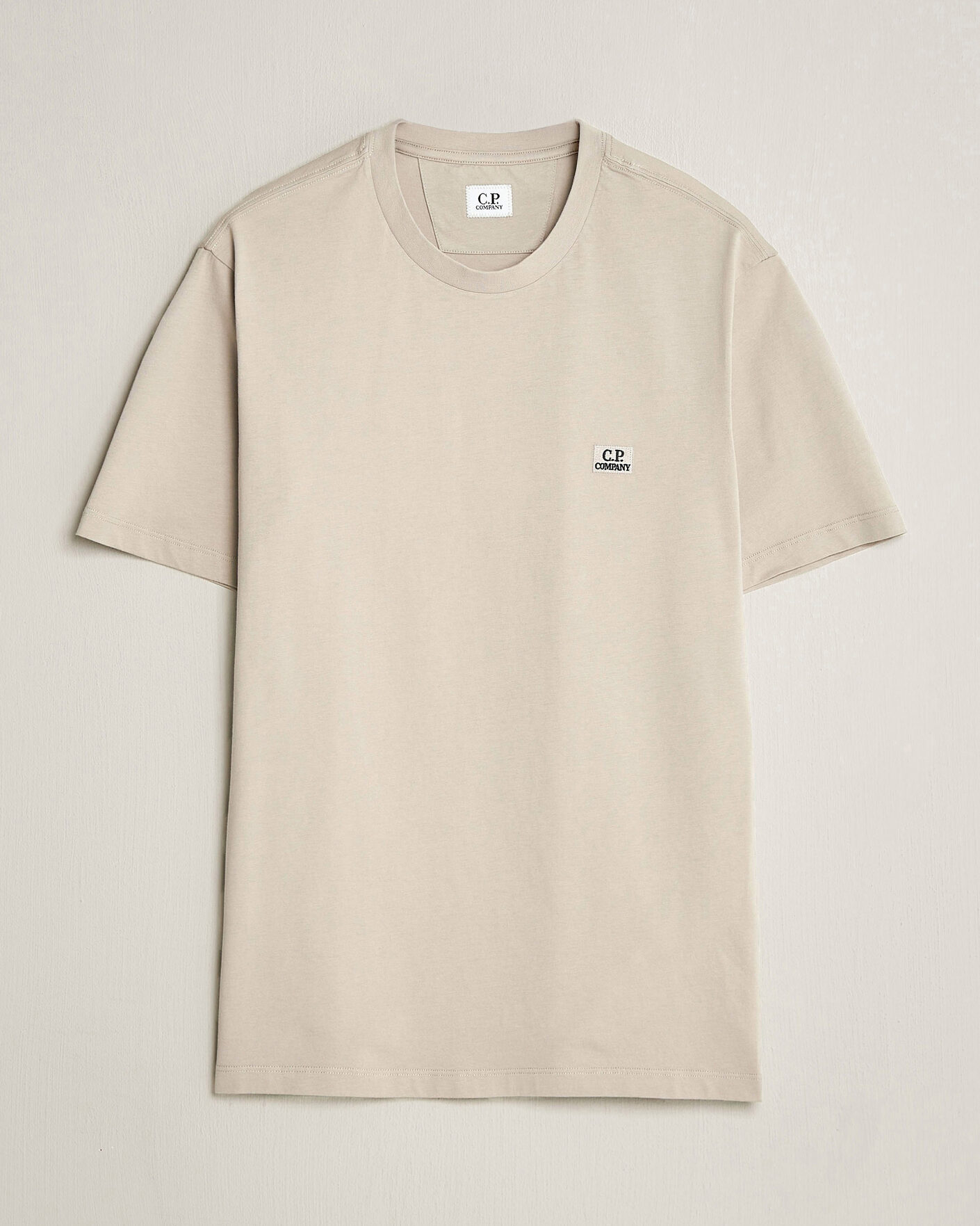 Hombres | Camisetas | C.P. Company | Short Sleeve Small Logo T-Shirt Light Grey