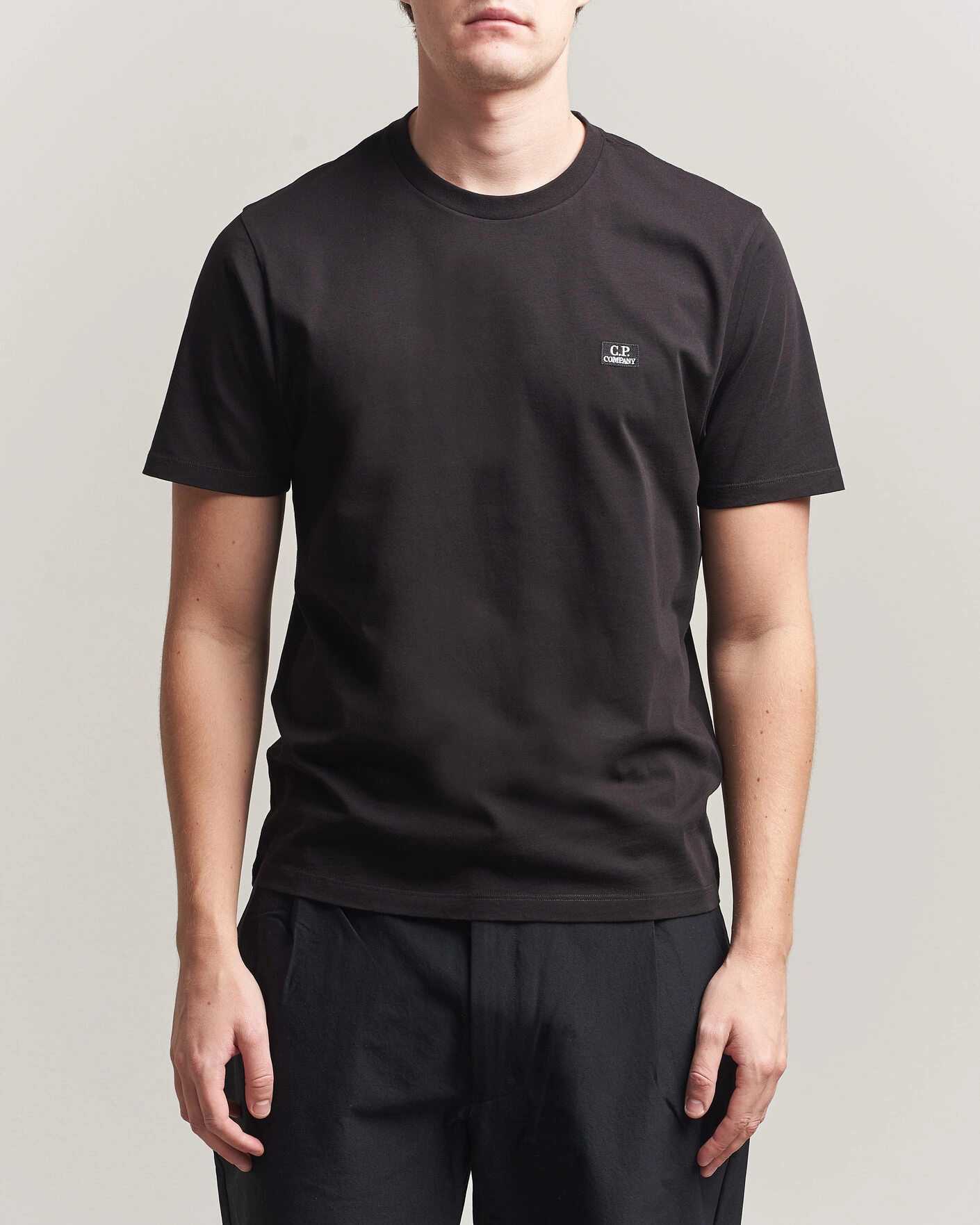 Hombres | Camisetas | C.P. Company | Short Sleeve Small Logo T-Shirt Black