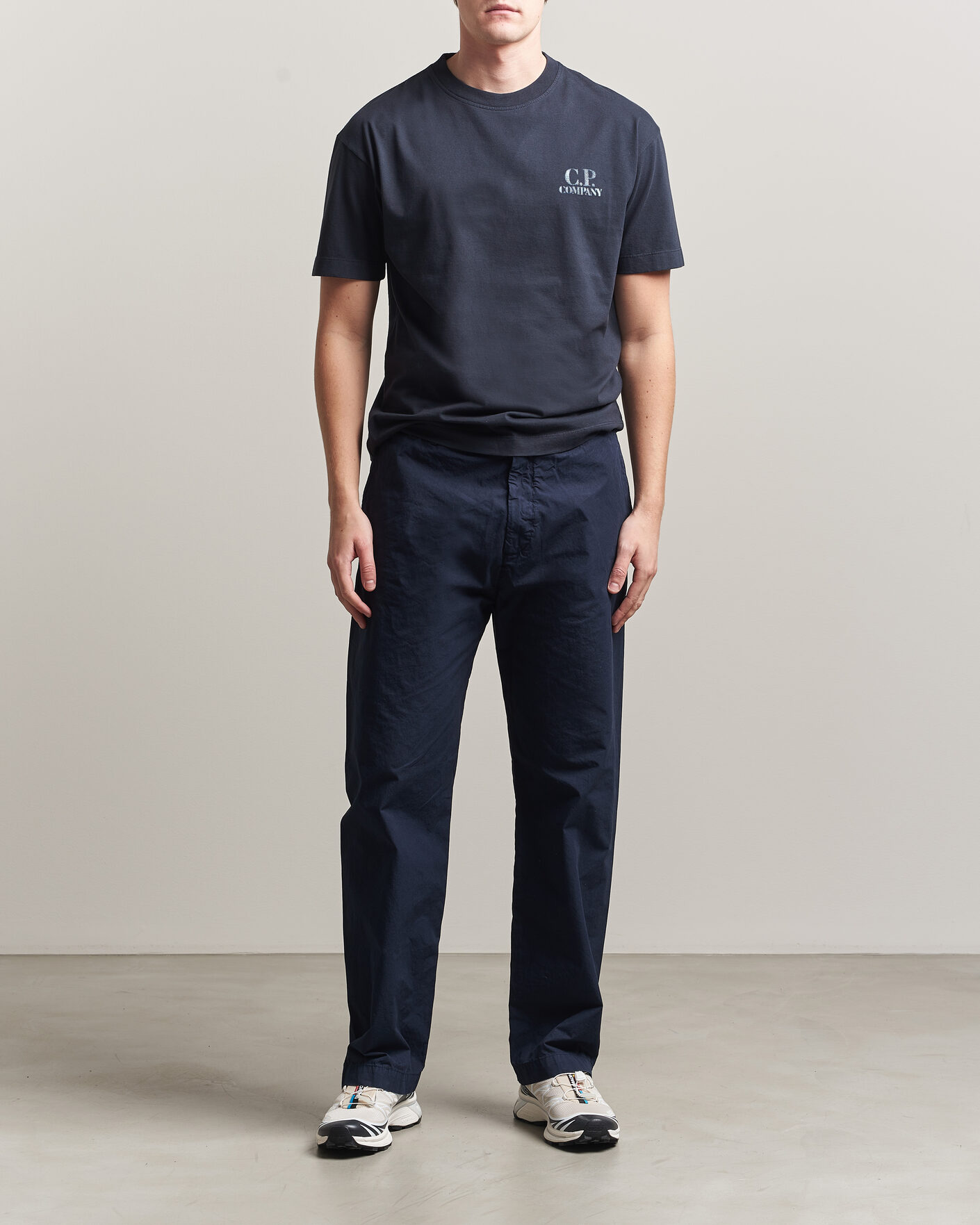 Hombres | Camisetas | C.P. Company | Short Sleeve Back Print T-Shirt Navy