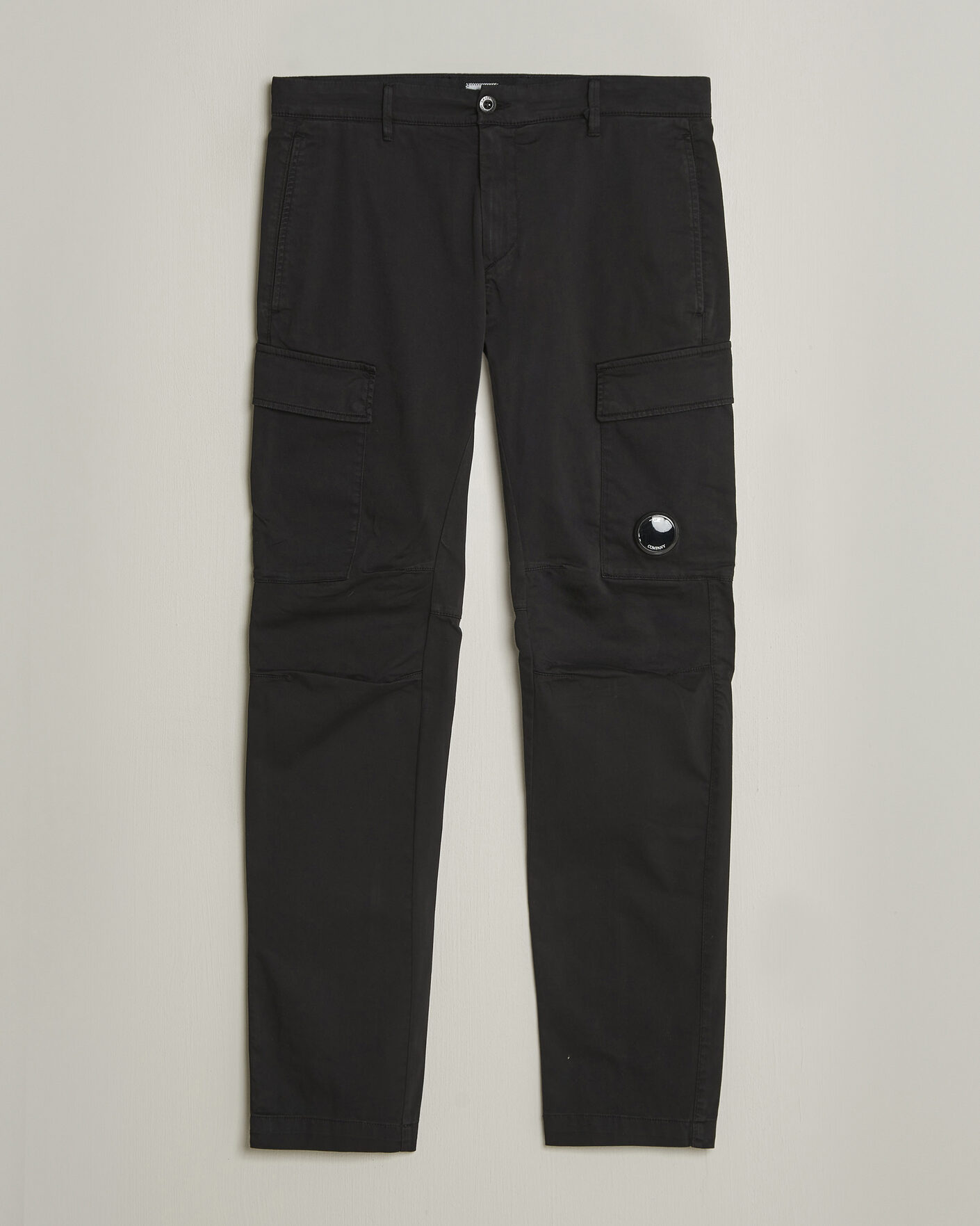 Hombres | Pantalones | C.P. Company | Satin Stretch Cargo Pants Black