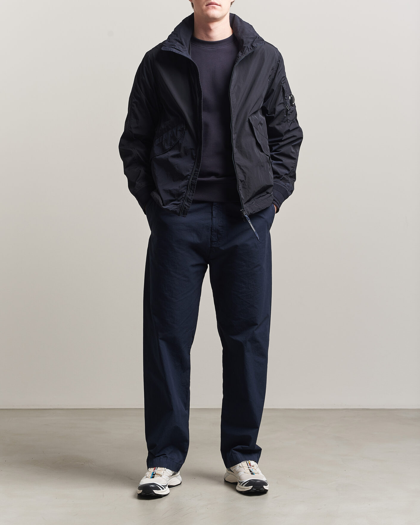Hombres | Pantalones | C.P. Company | Micro Reps Drawstring Pants Navy