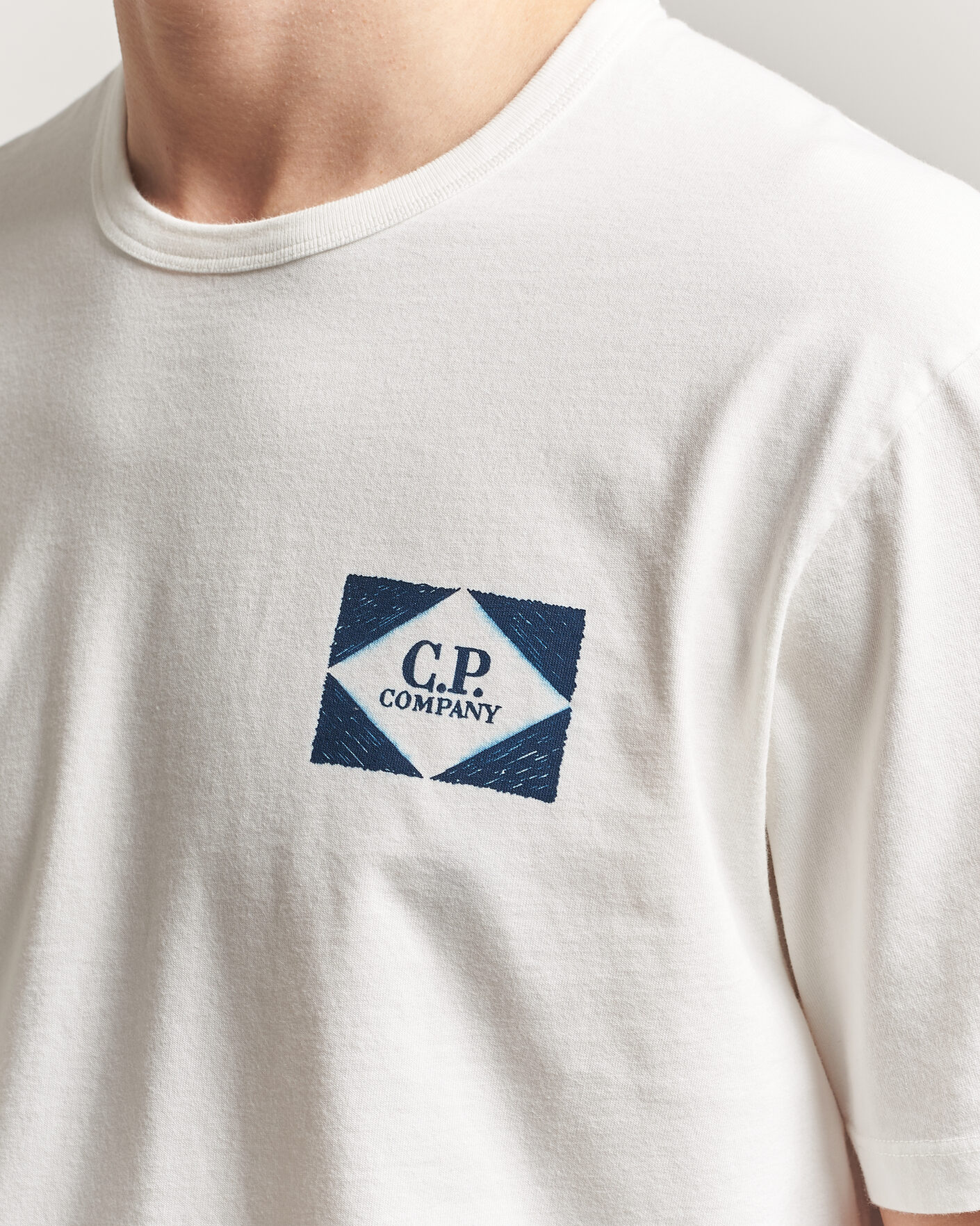Hombres | Camisetas | C.P. Company | Cotton Jersey Back Print T-Shirt White