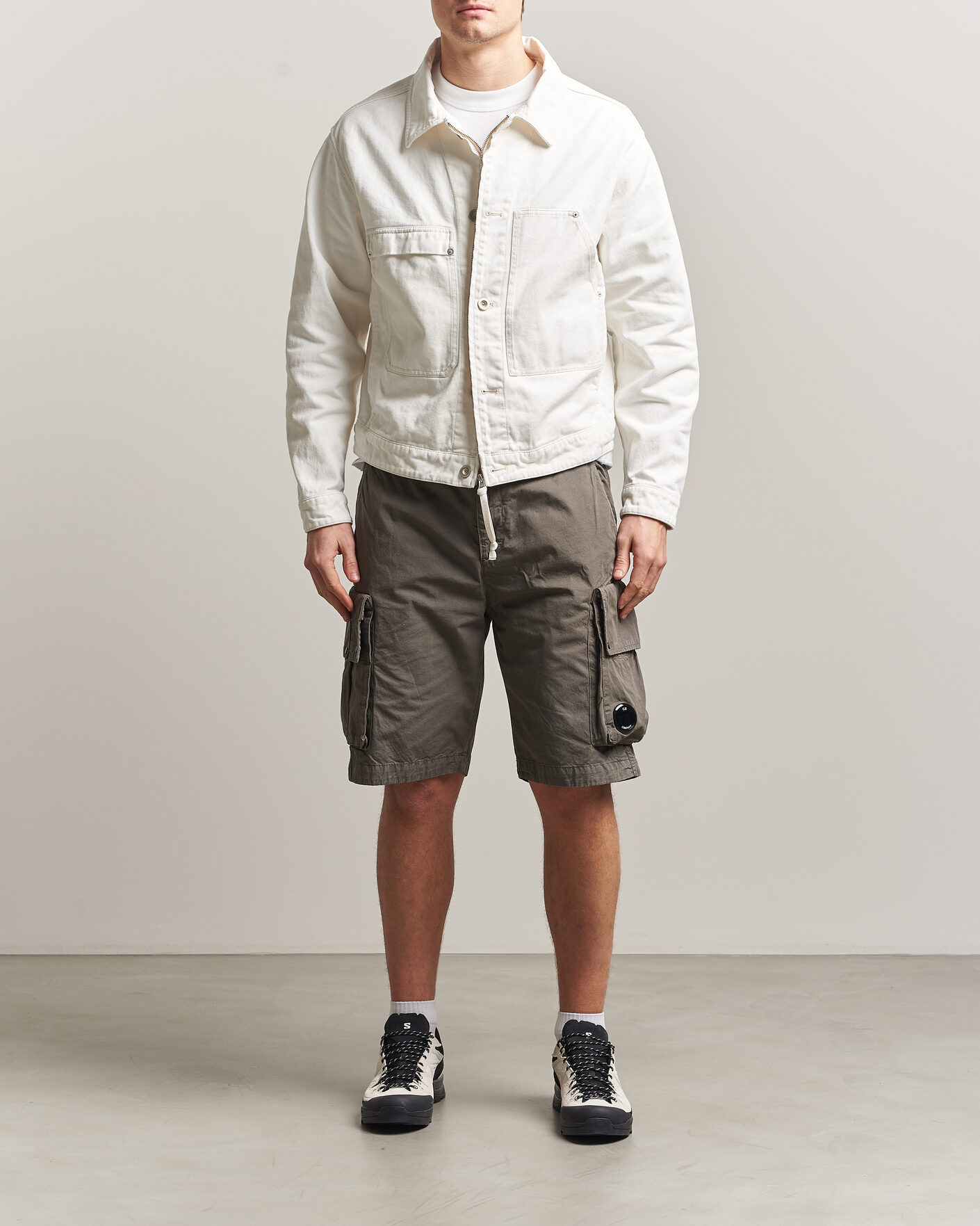 Hombres | Abrigos y chaquetas | C.P. Company | Bull Denim 10oz Jeans Jacket White