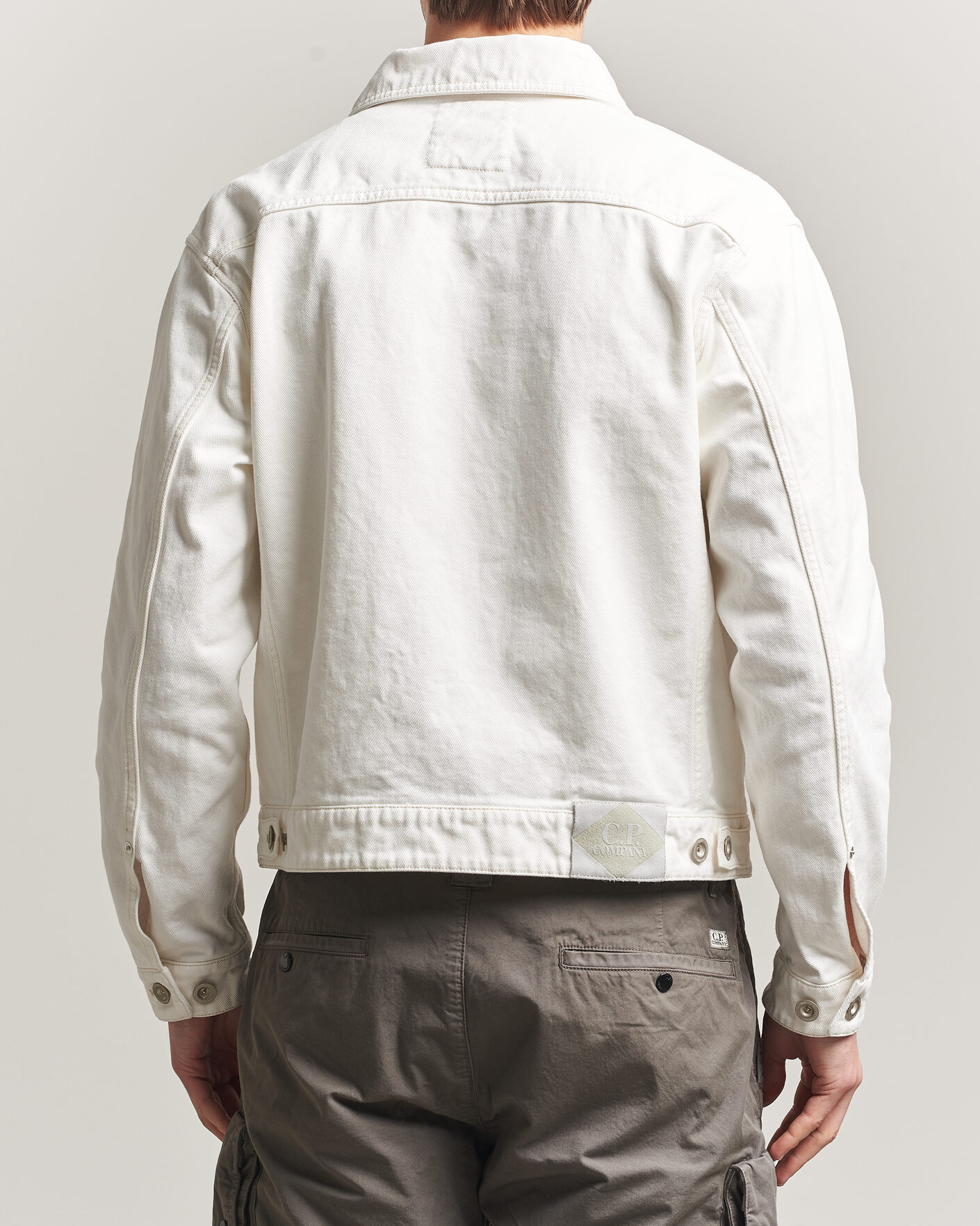 Hombres | Abrigos y chaquetas | C.P. Company | Bull Denim 10oz Jeans Jacket White