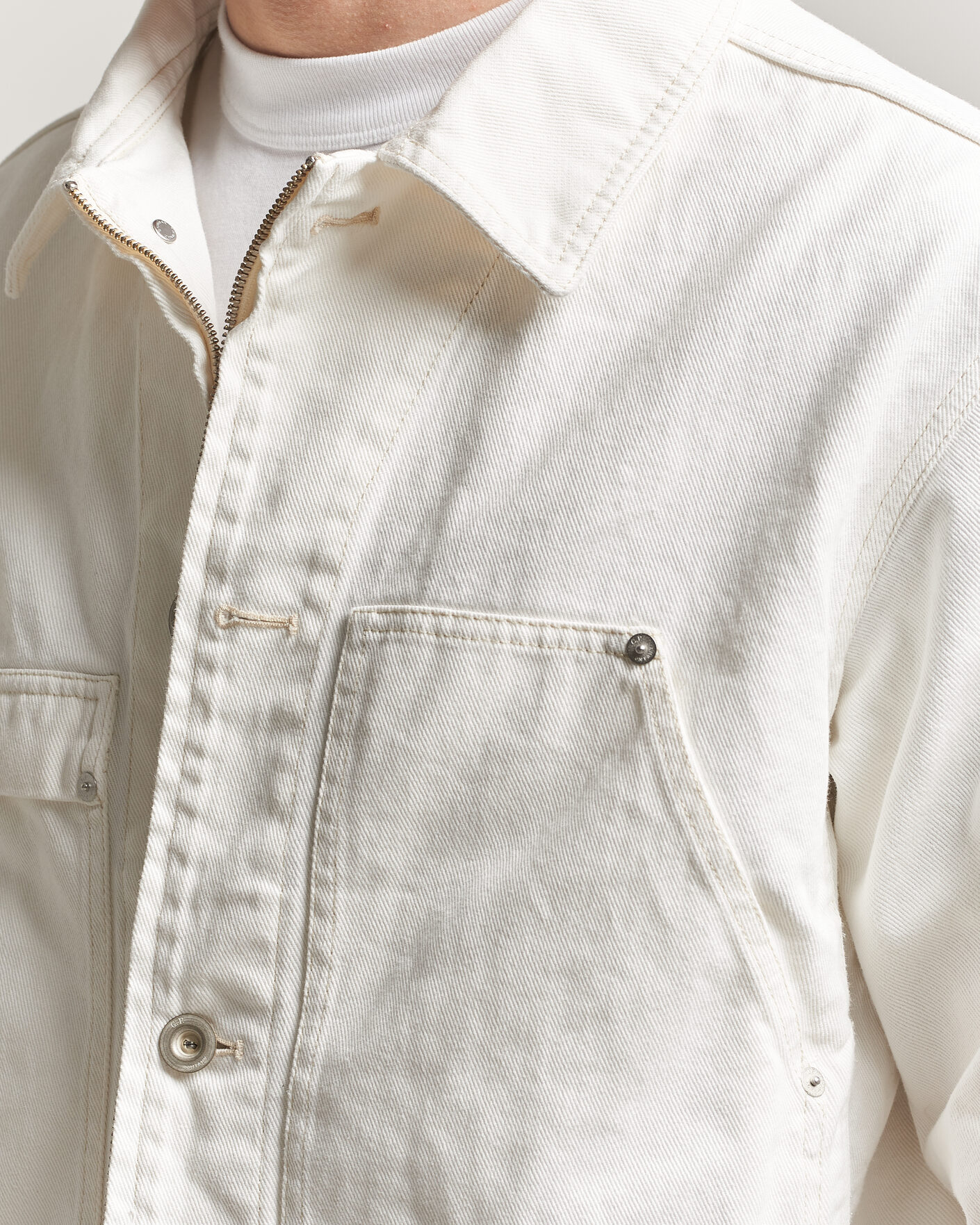 Hombres | Abrigos y chaquetas | C.P. Company | Bull Denim 10oz Jeans Jacket White