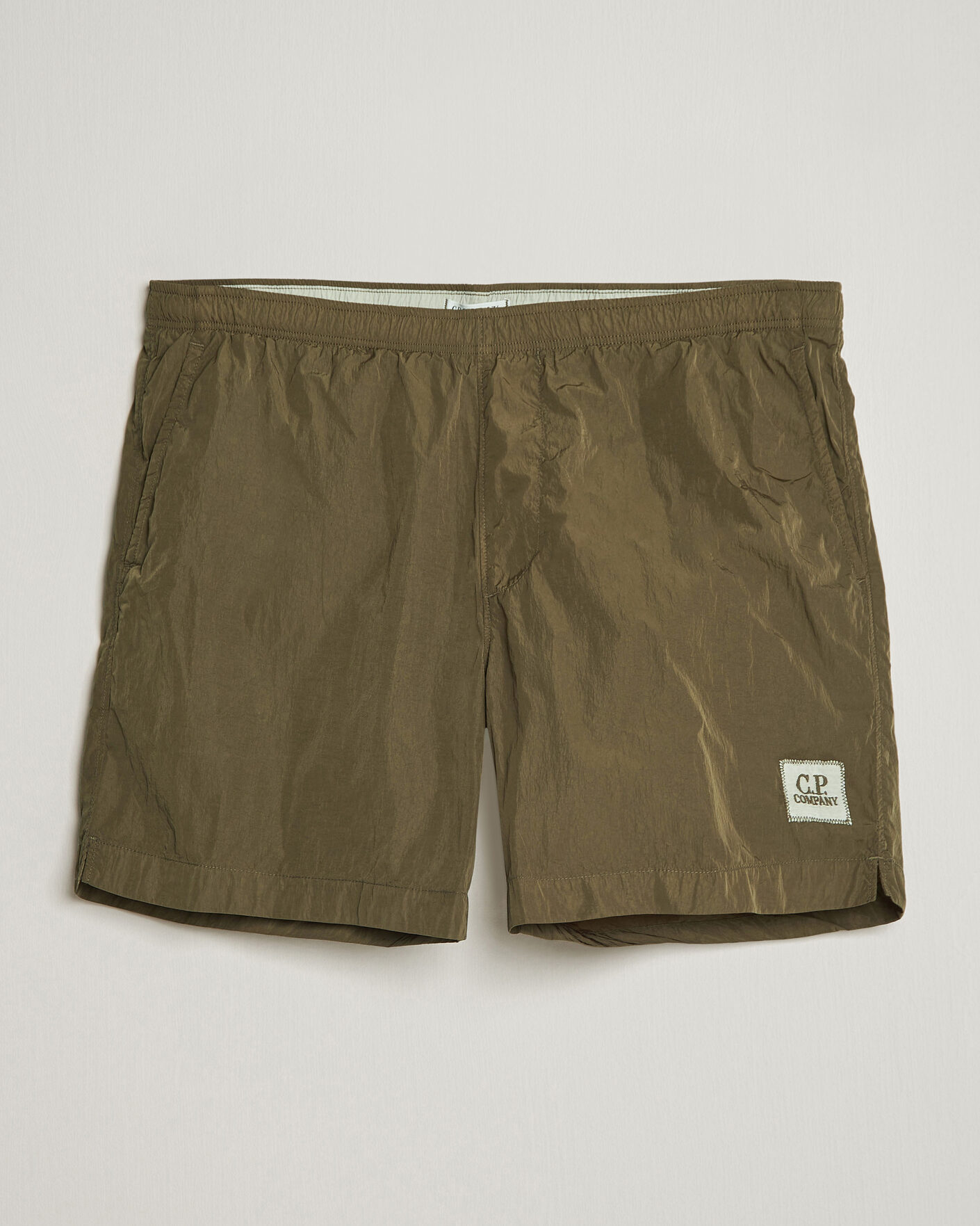 Hombres | Bañadores | C.P. Company | Eco Chrome Logo Swimshorts Olive