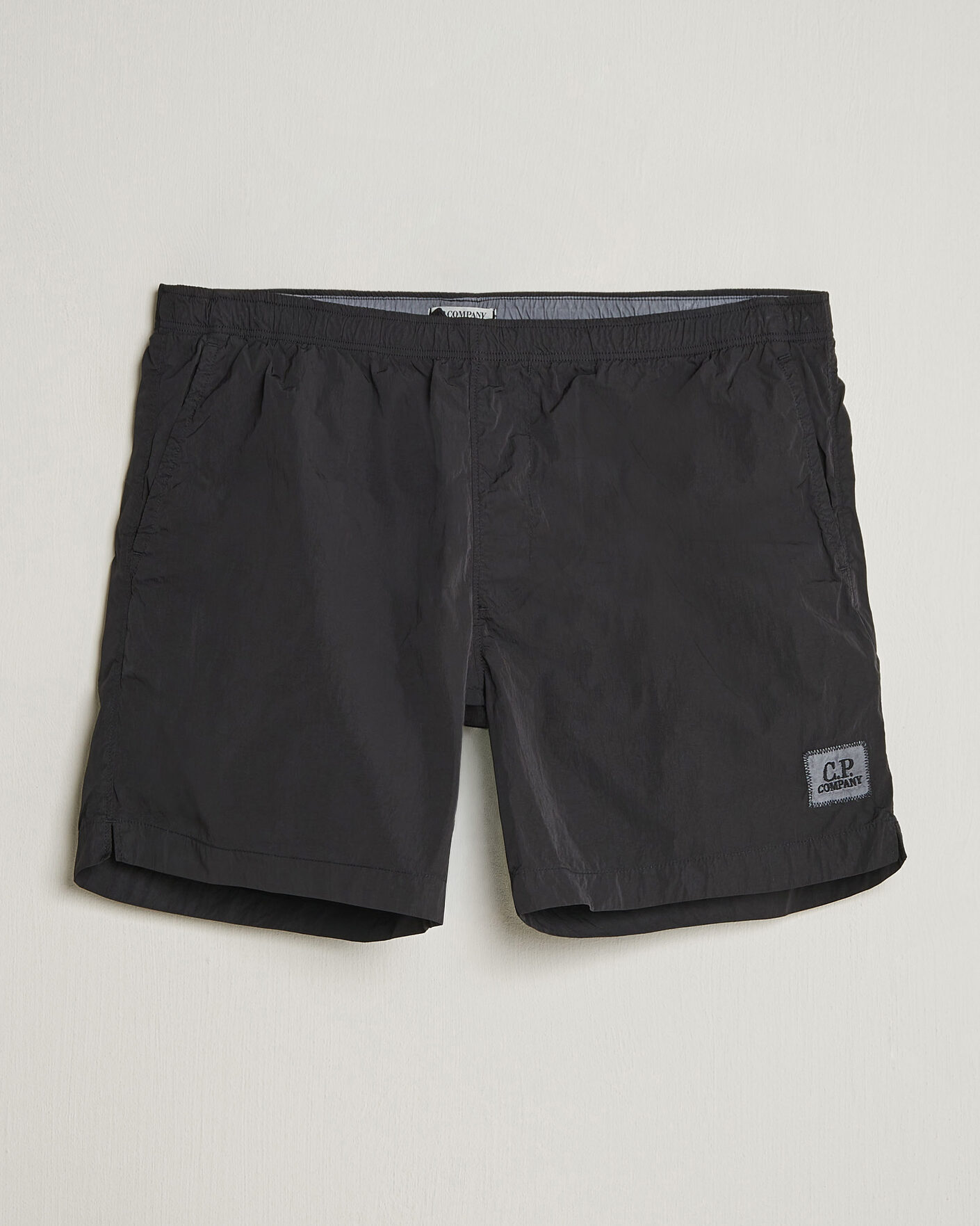 Hombres | Bañadores | C.P. Company | Eco Chrome Logo Swimshorts Black