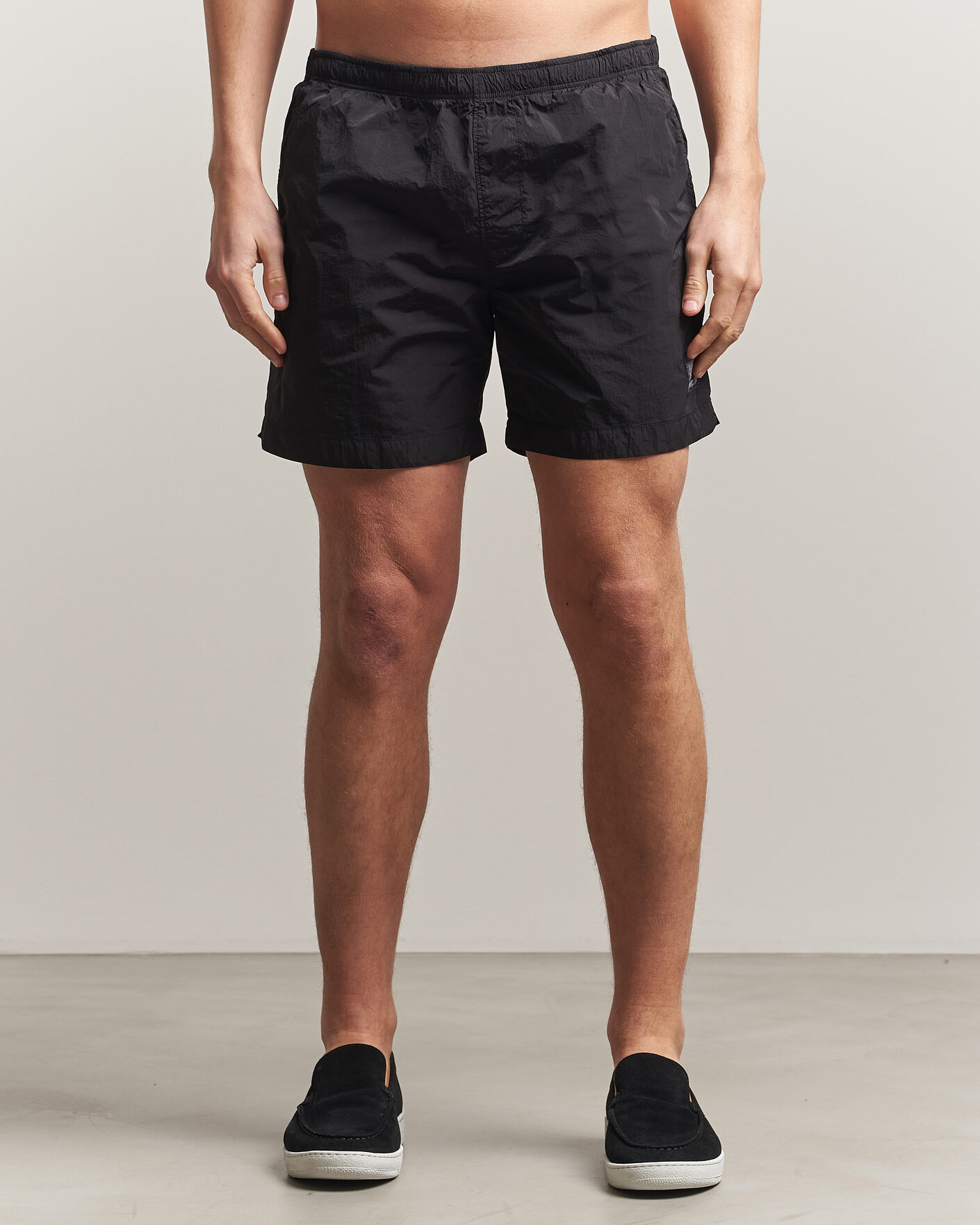 Hombres | Bañadores | C.P. Company | Eco Chrome Logo Swimshorts Black