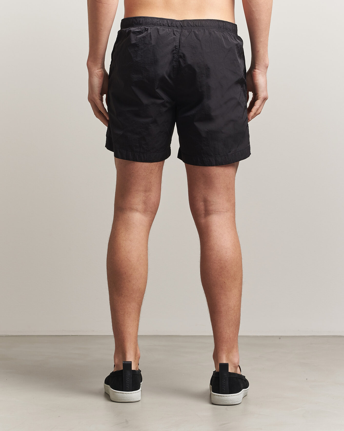 Hombres | Bañadores | C.P. Company | Eco Chrome Logo Swimshorts Black