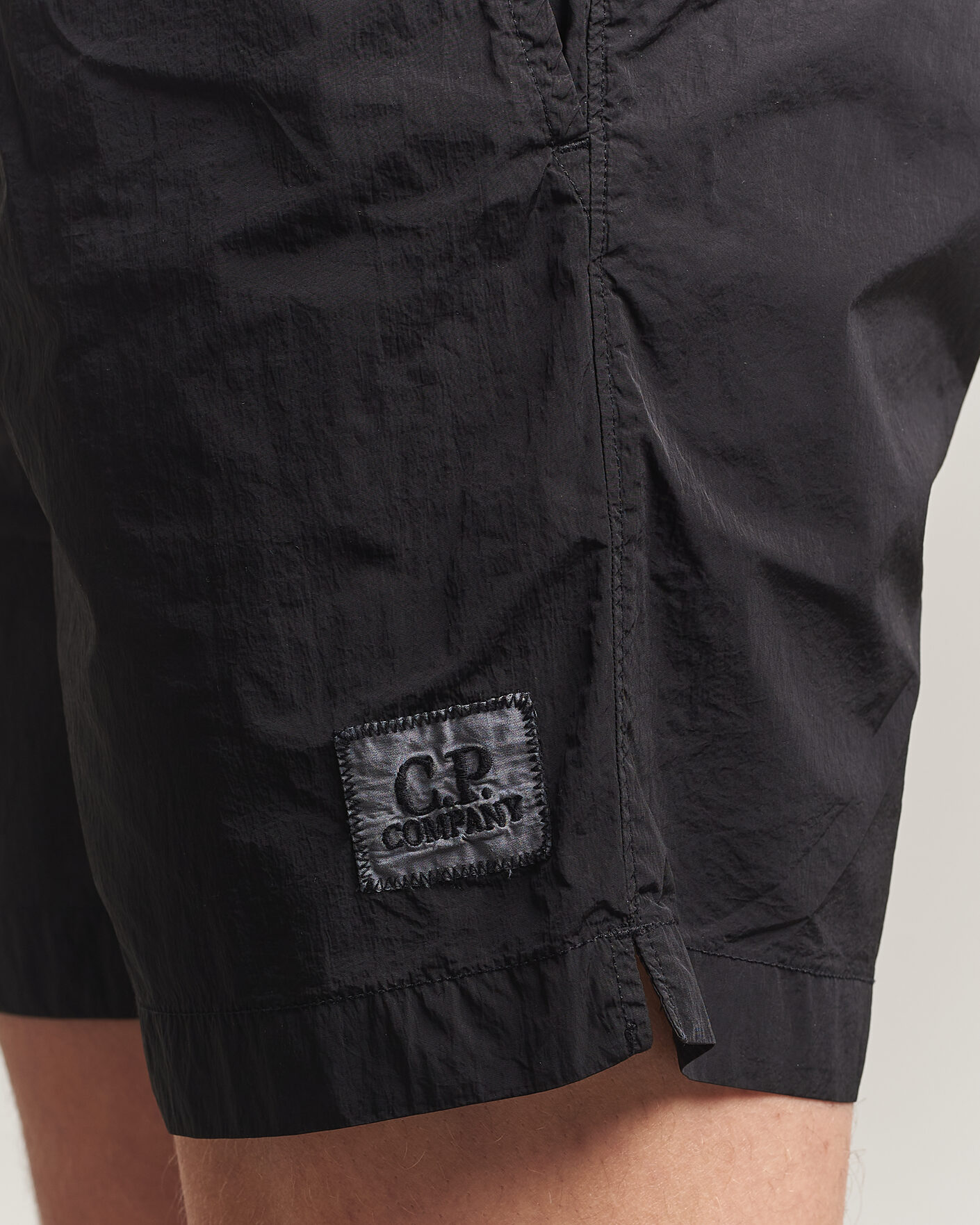 Hombres | Bañadores | C.P. Company | Eco Chrome Logo Swimshorts Black