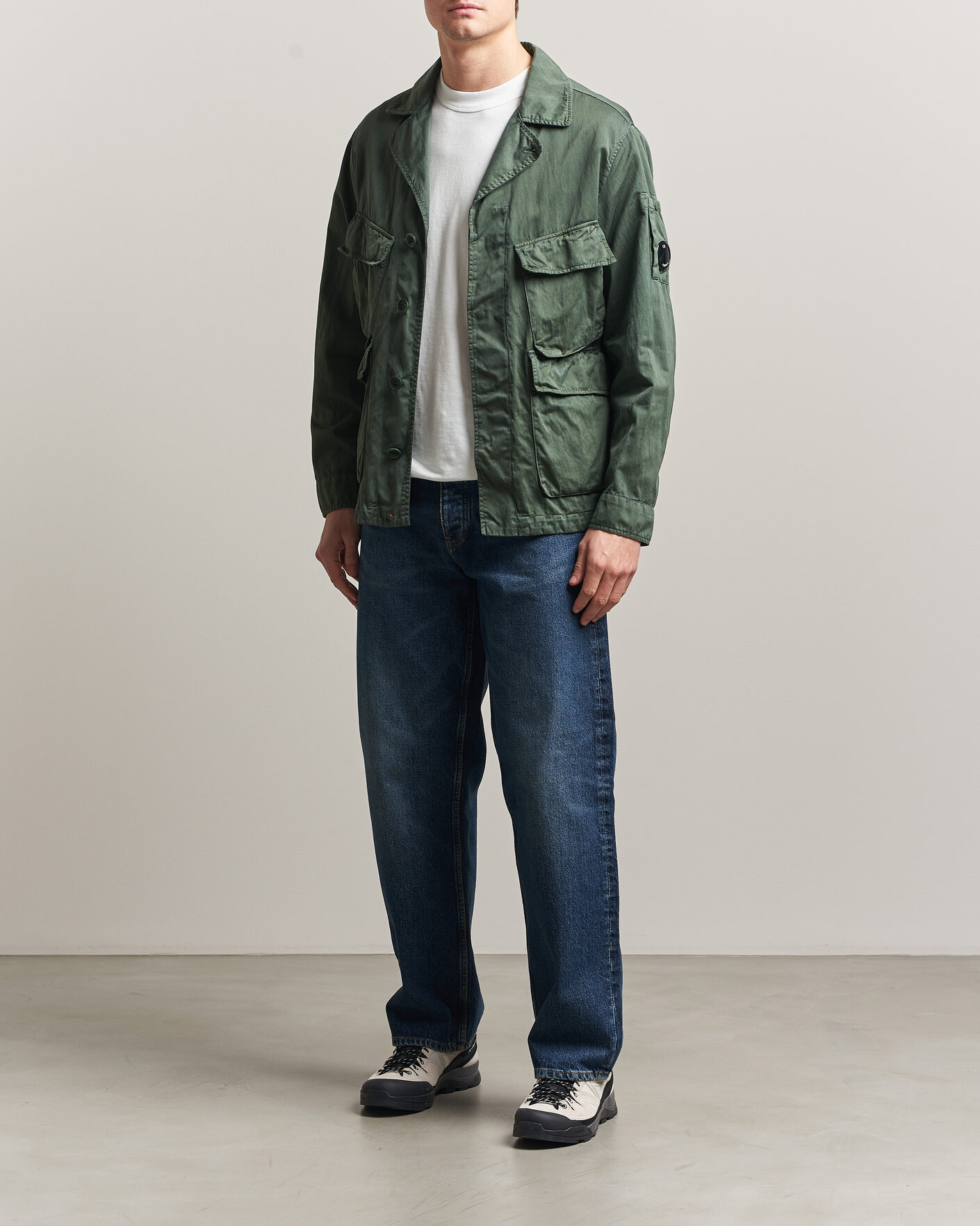 Hombres | Abrigos y chaquetas | C.P. Company | Raso Cinque Cotton Nylon Jungle Jacket Dark Green