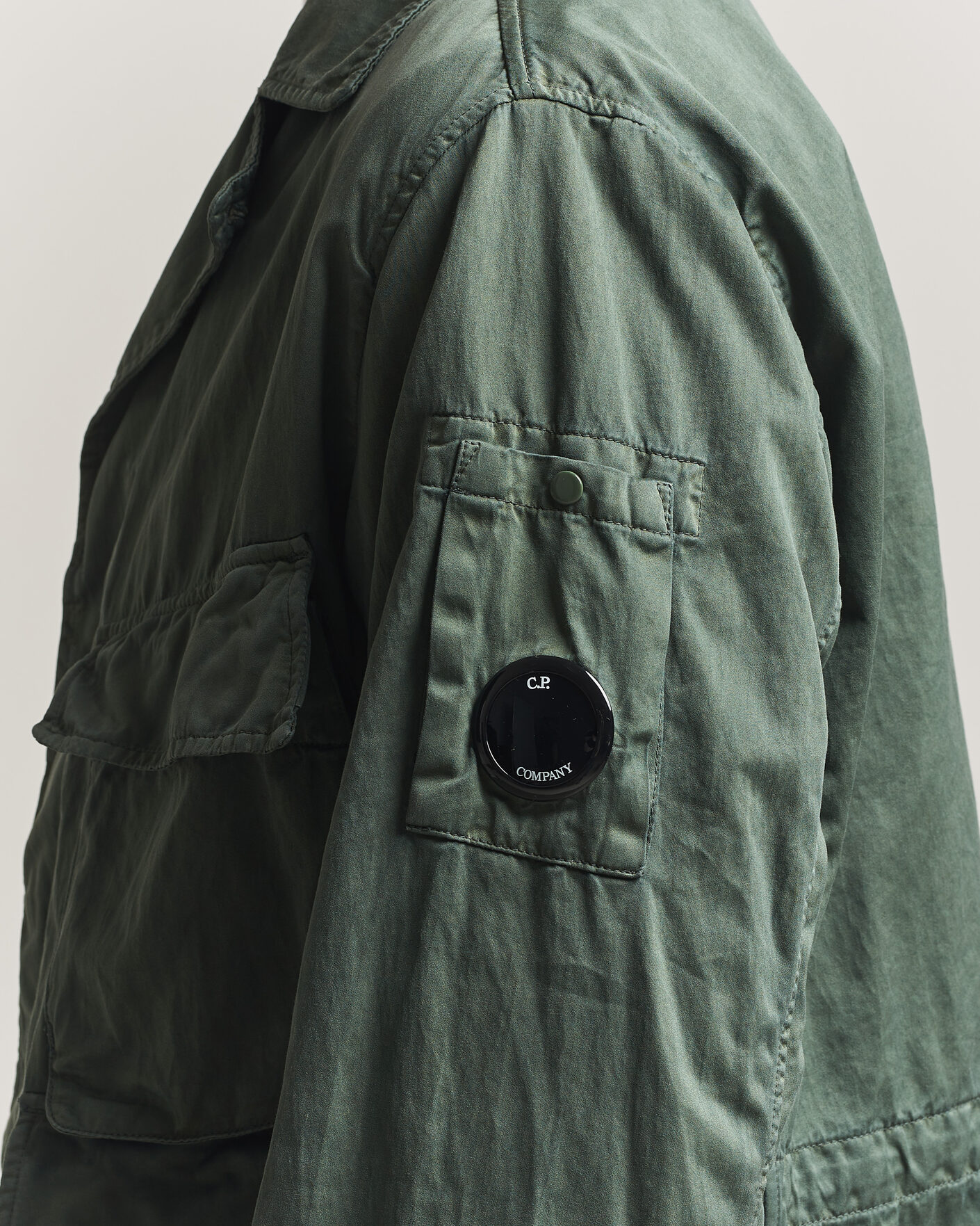 Hombres | Abrigos y chaquetas | C.P. Company | Raso Cinque Cotton Nylon Jungle Jacket Dark Green