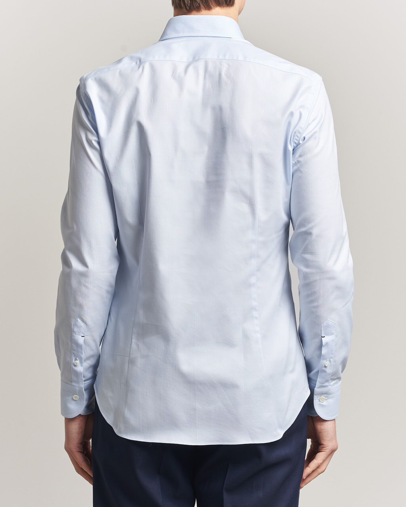 Hombres | Camisas | Mazzarelli | Soft Oxford Button Down Shirt Light Blue